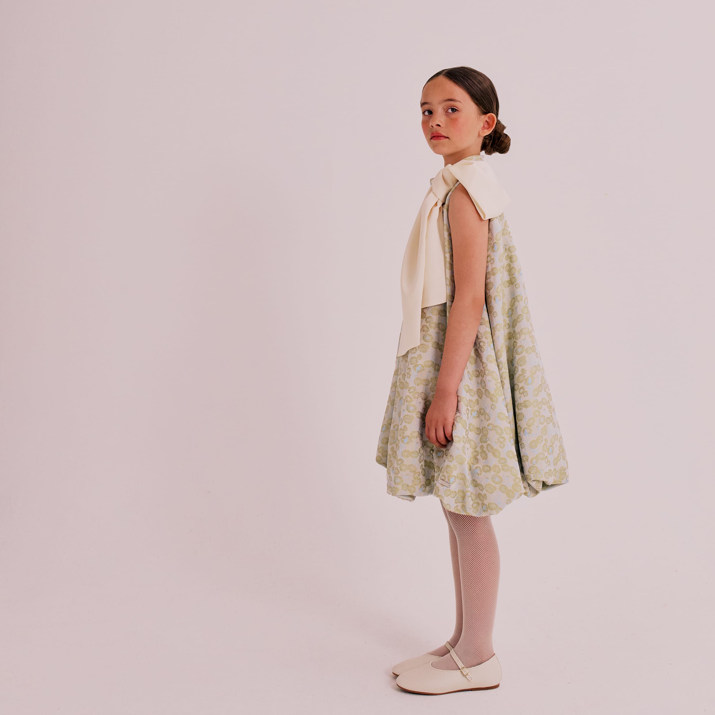 Muffin Dress Golden Daisy Jacquard