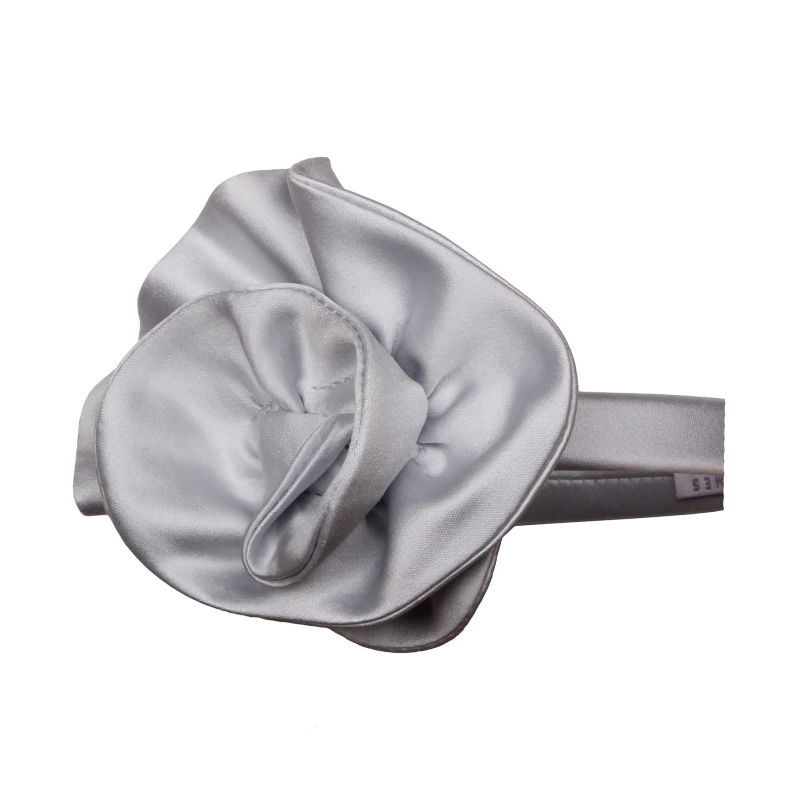 My Rose Headband Blue Satin