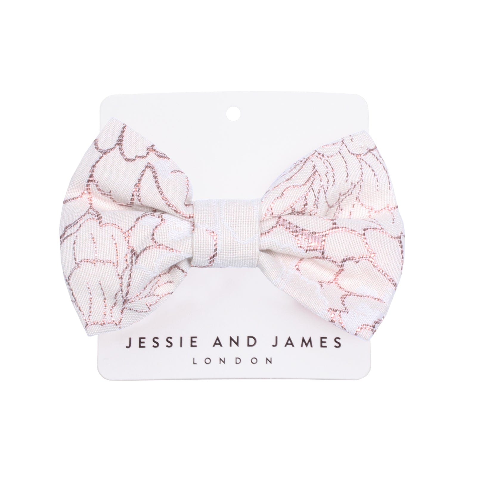 Origami Hair Clip Pink Clouds Jacquard