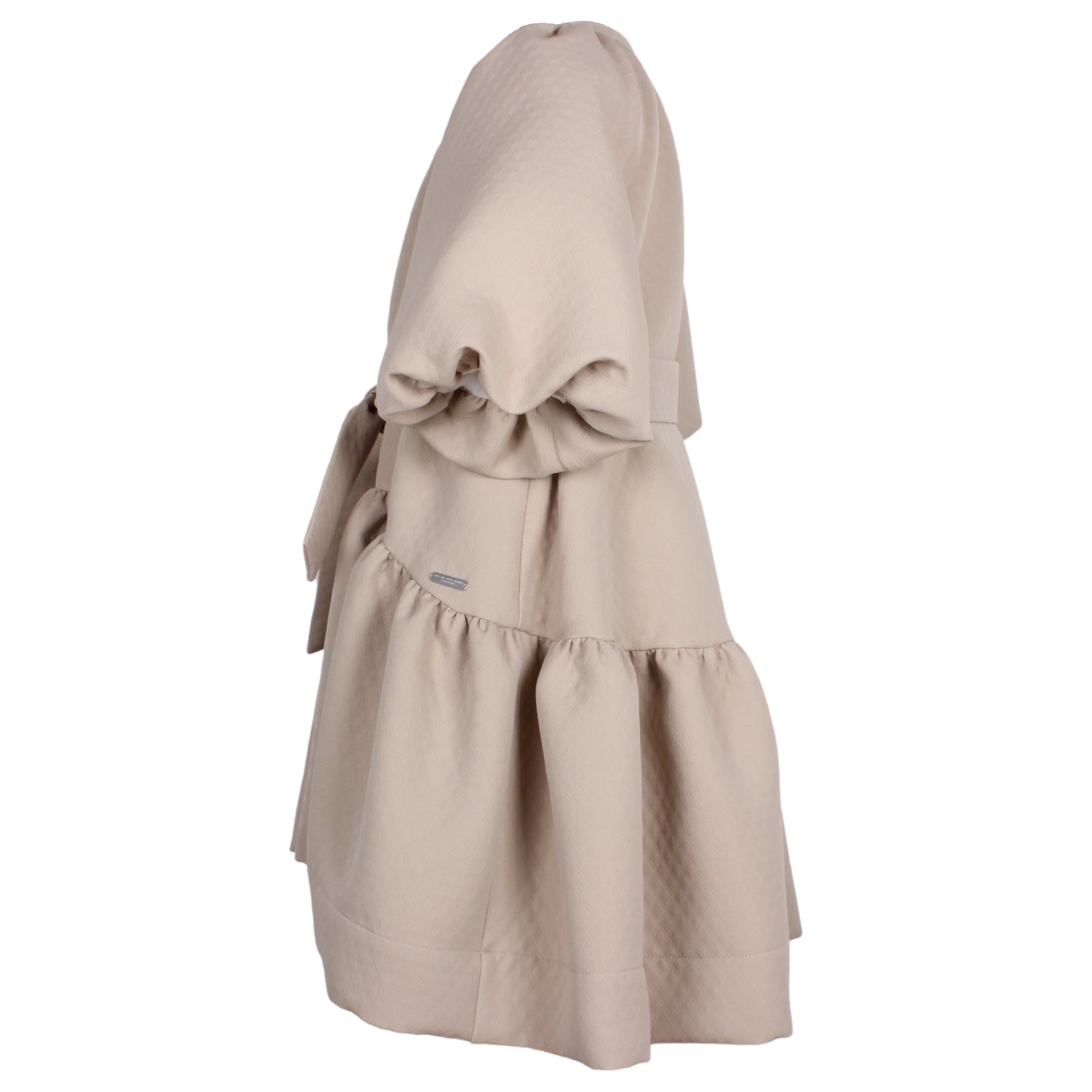 Periwinkle Dress Creme Quilted Jacquard 6YRS SAMPLE
