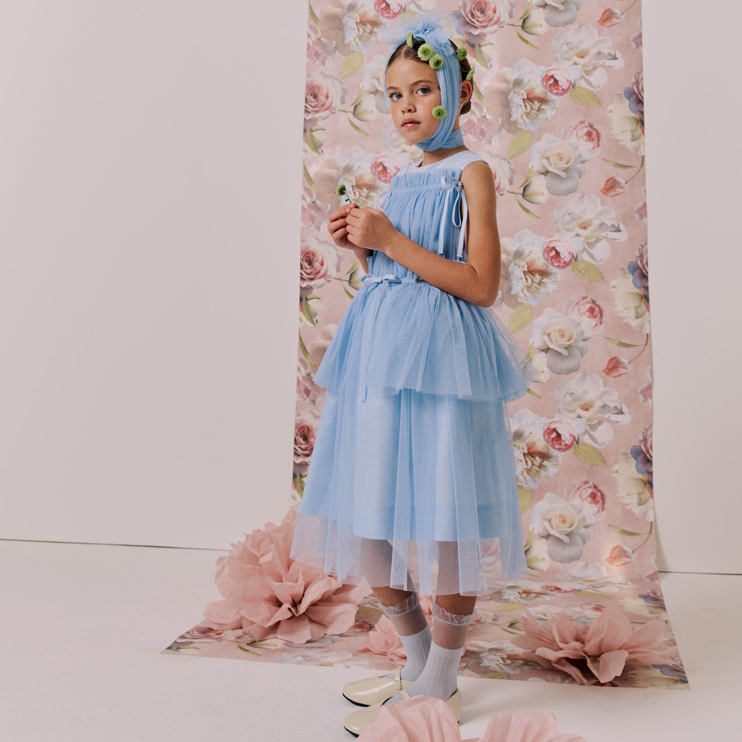 Princess Dress Blue Clouds