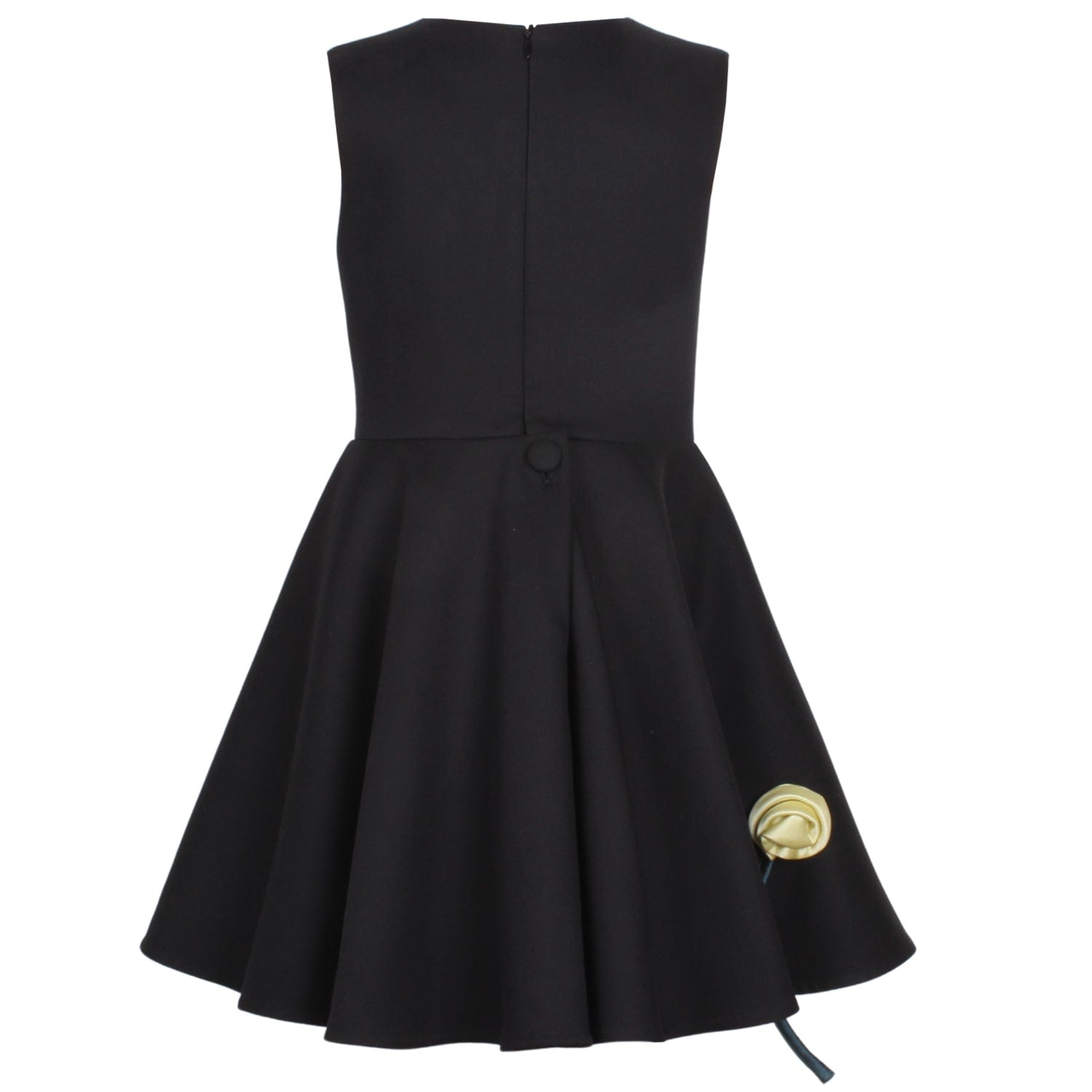 Rain Of Flowers Dress Black