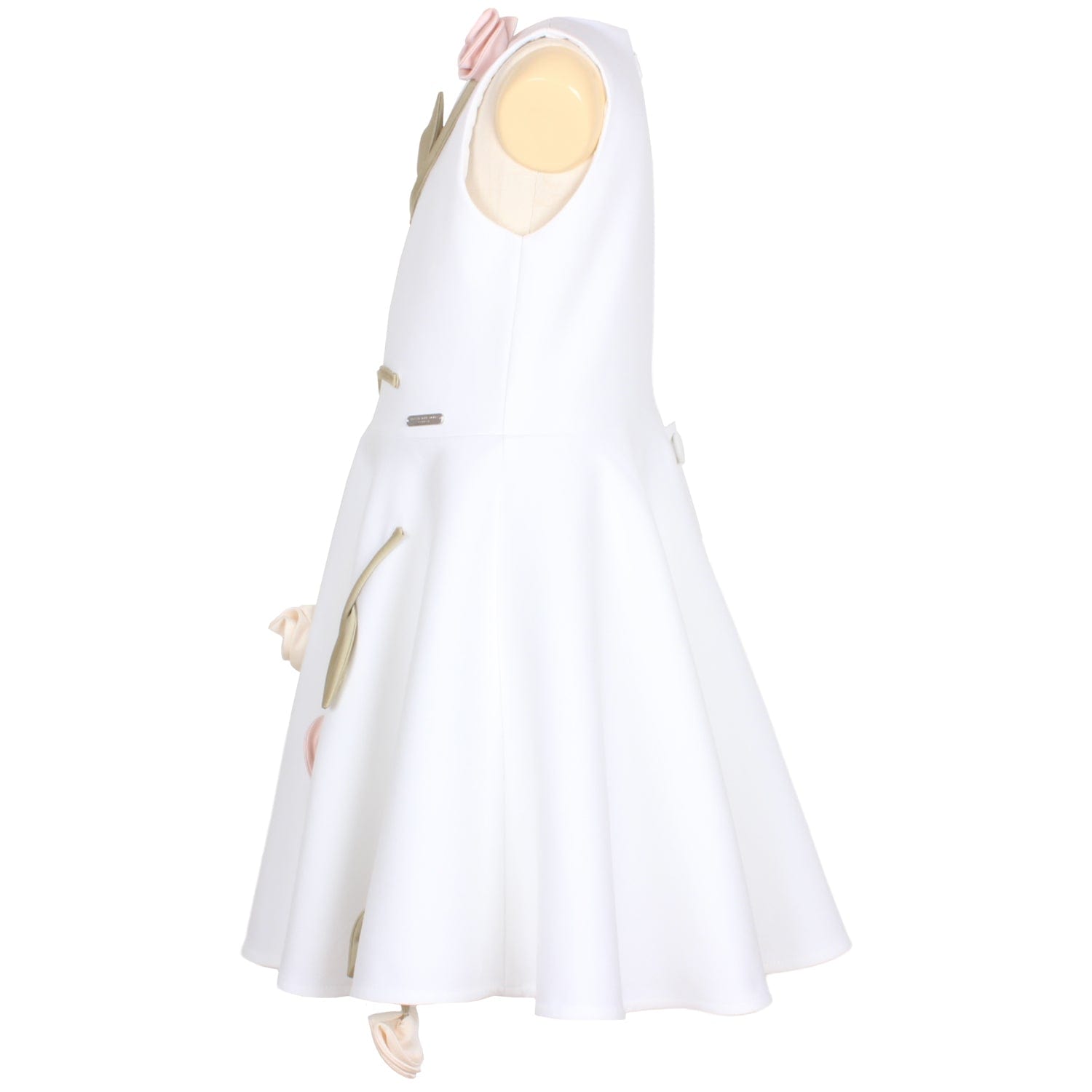 Rain Of Flowers Dress White