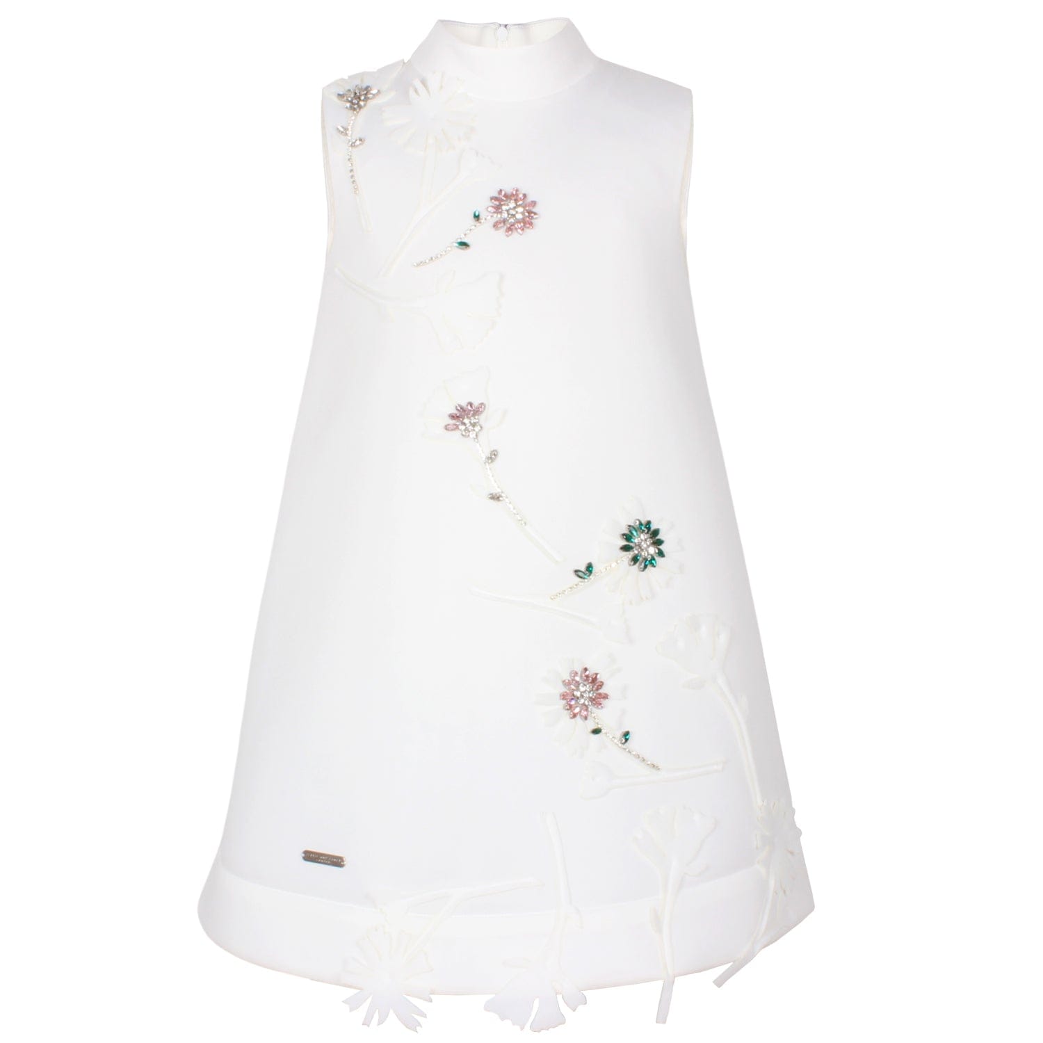 Spring In Step Dress White
