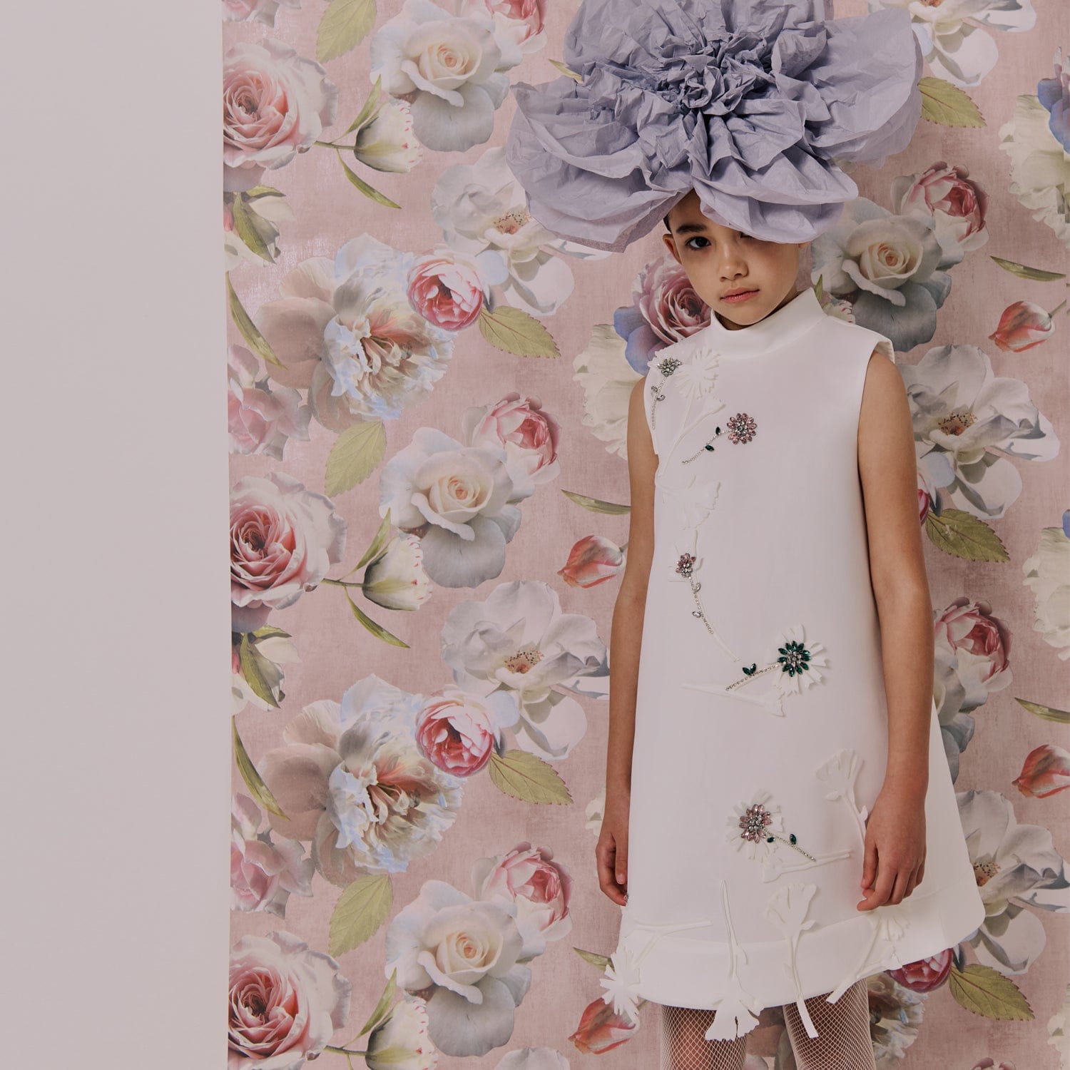 Spring In Step Dress White