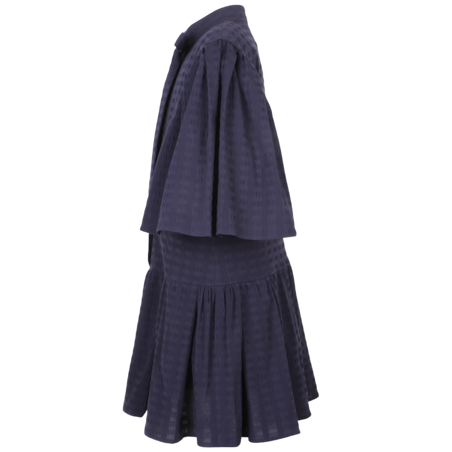 Tiara Dress Navy Squares 6YRS SAMPLE