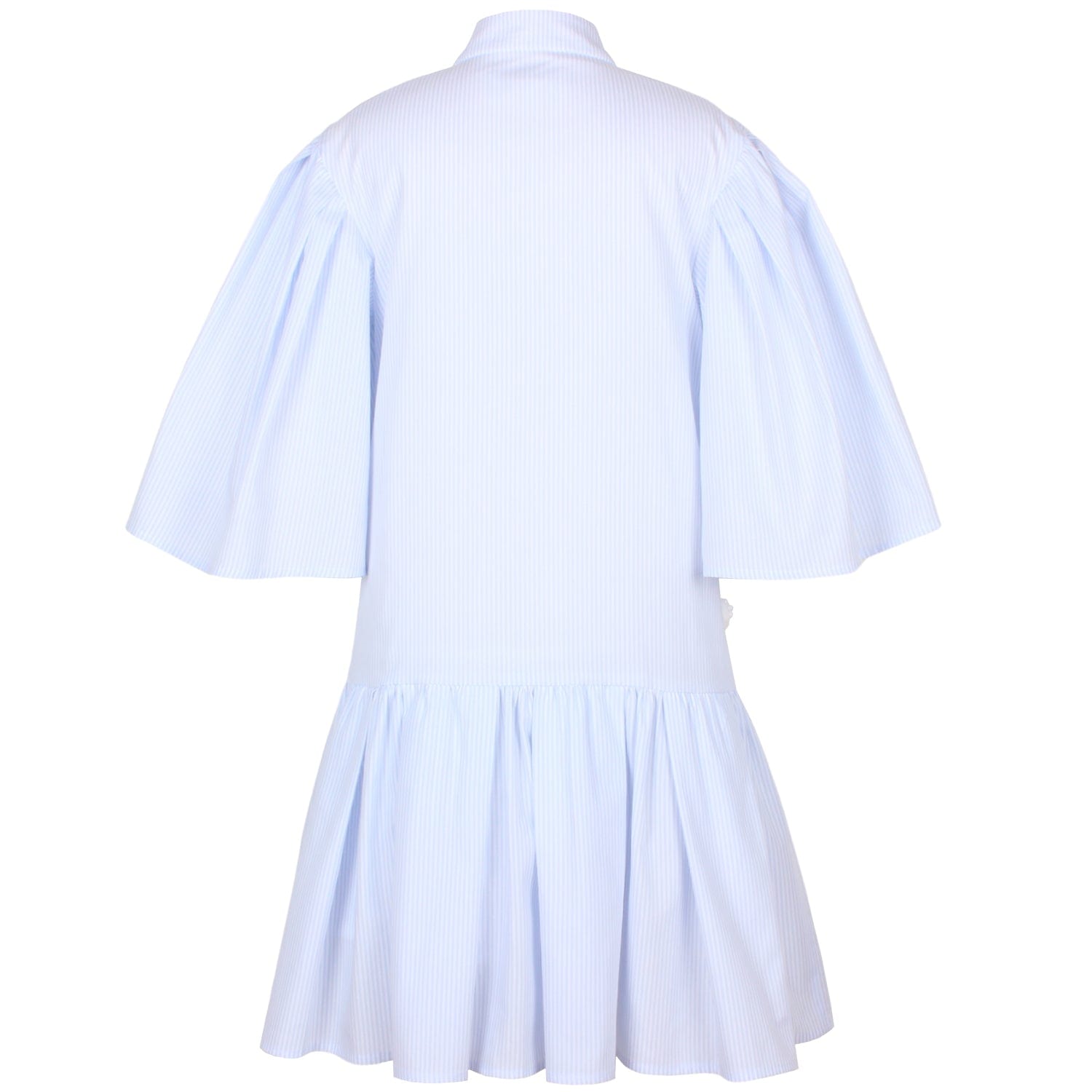 Tiara Dress Sky Blue Pinstripe