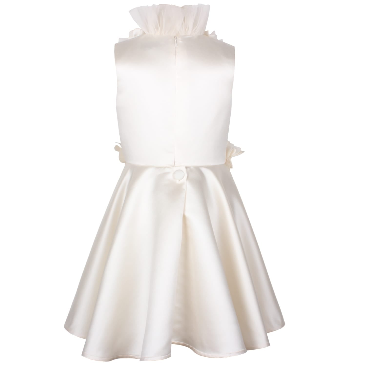 Trinket Dress Creme Satin