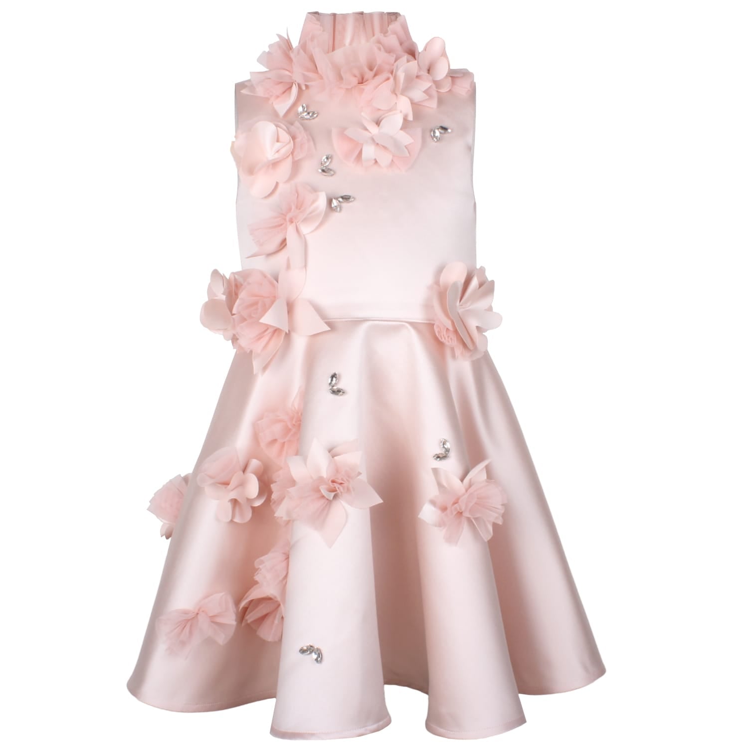 Trinket Dress Pink Satin