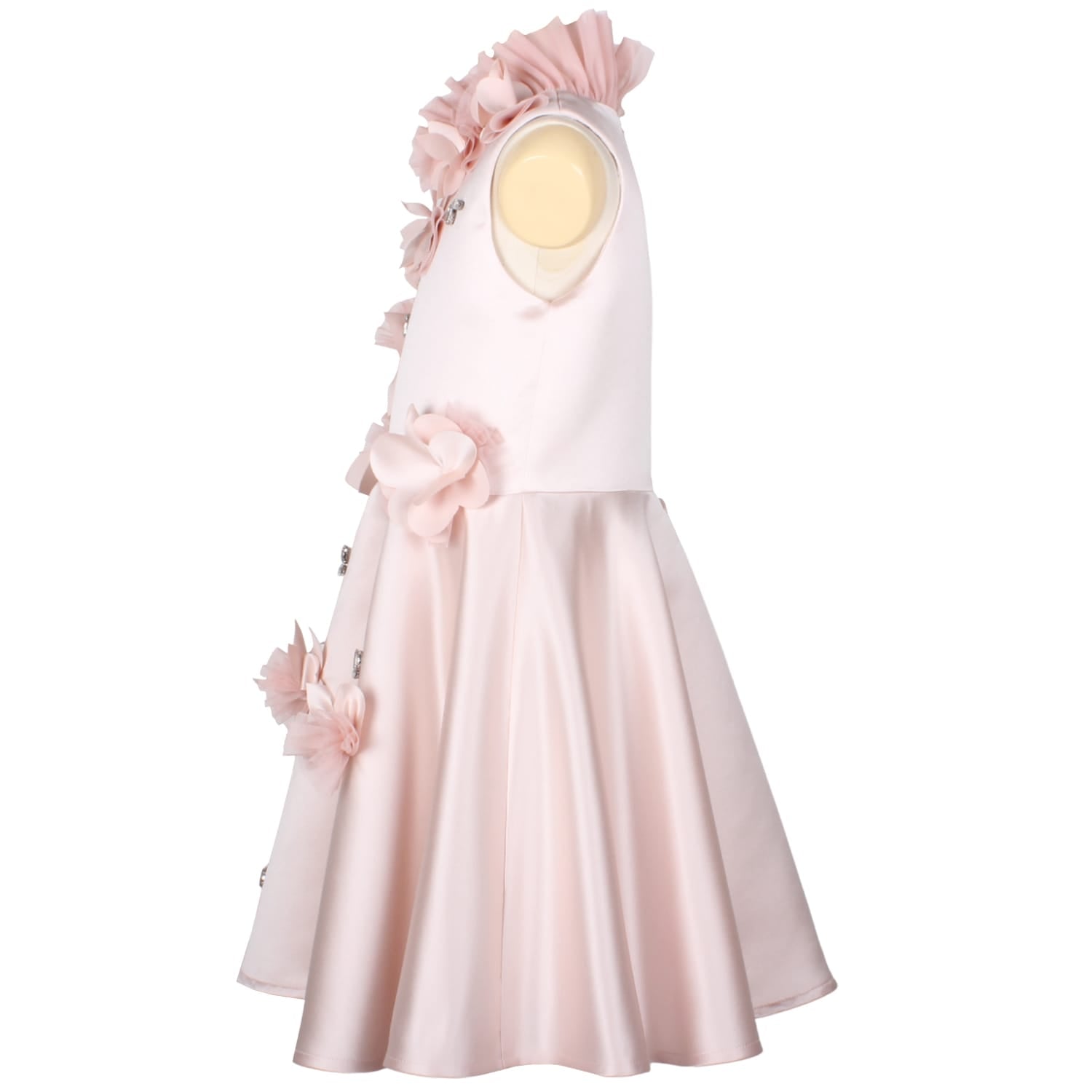 Trinket Dress Pink Satin