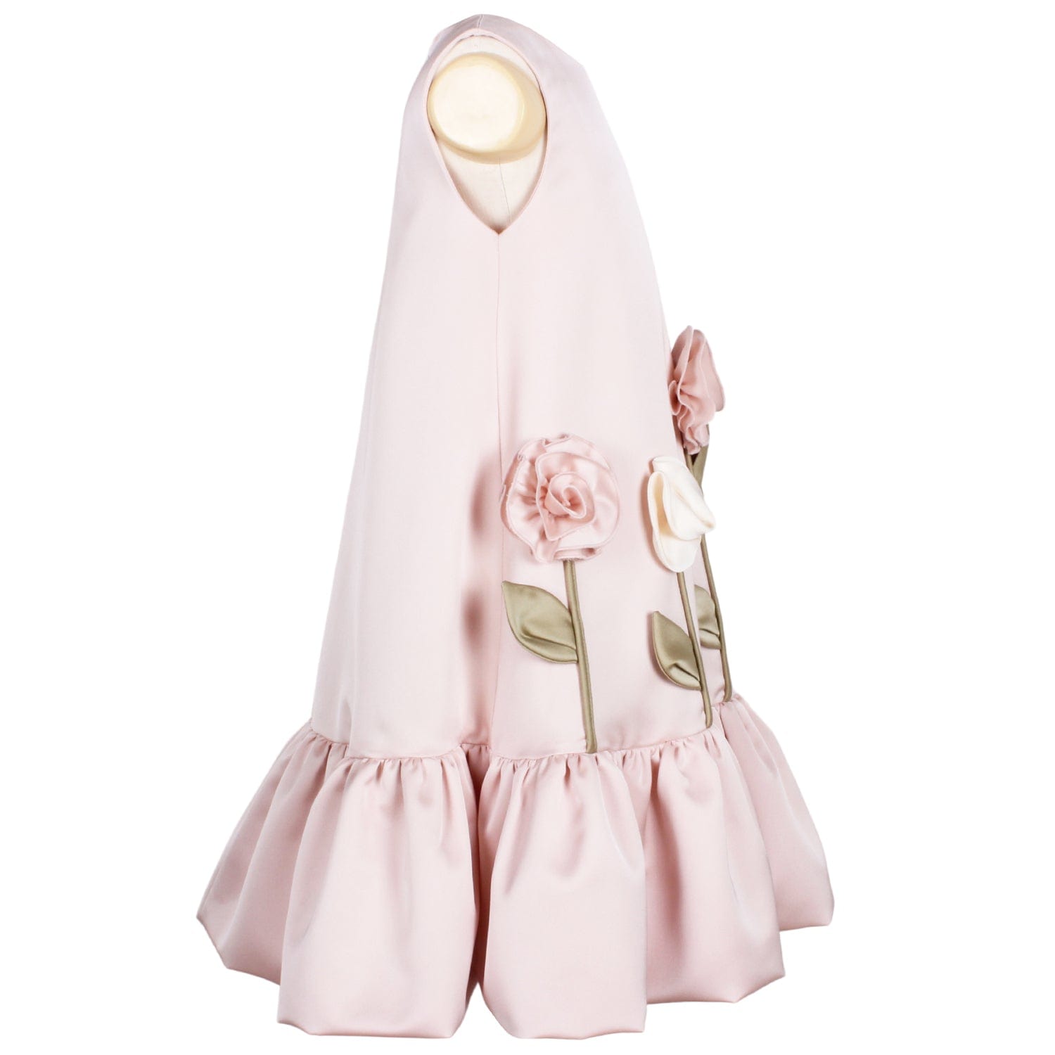 Walk In The Park Dress Pink Satin