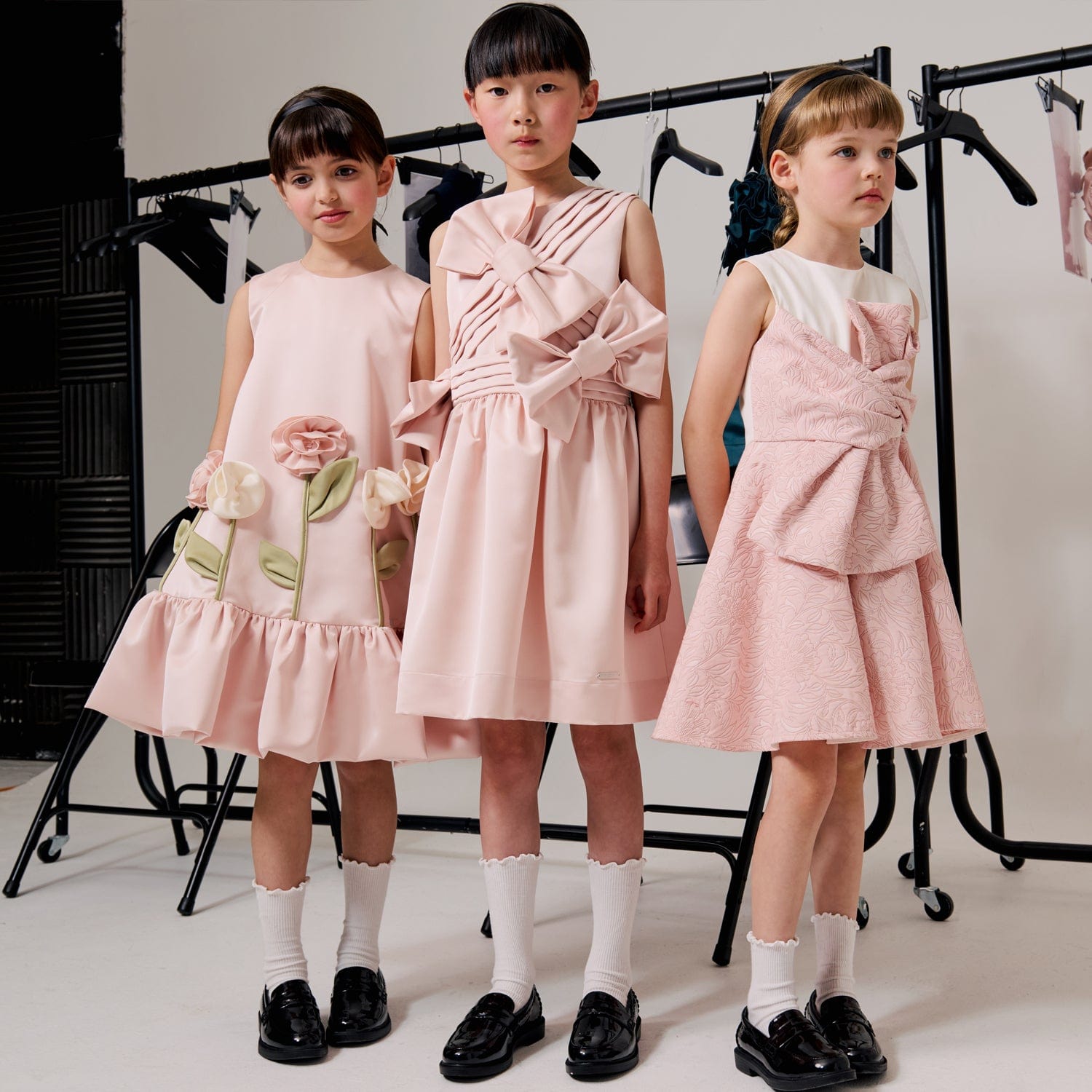 Walk In The Park Dress Pink Satin
