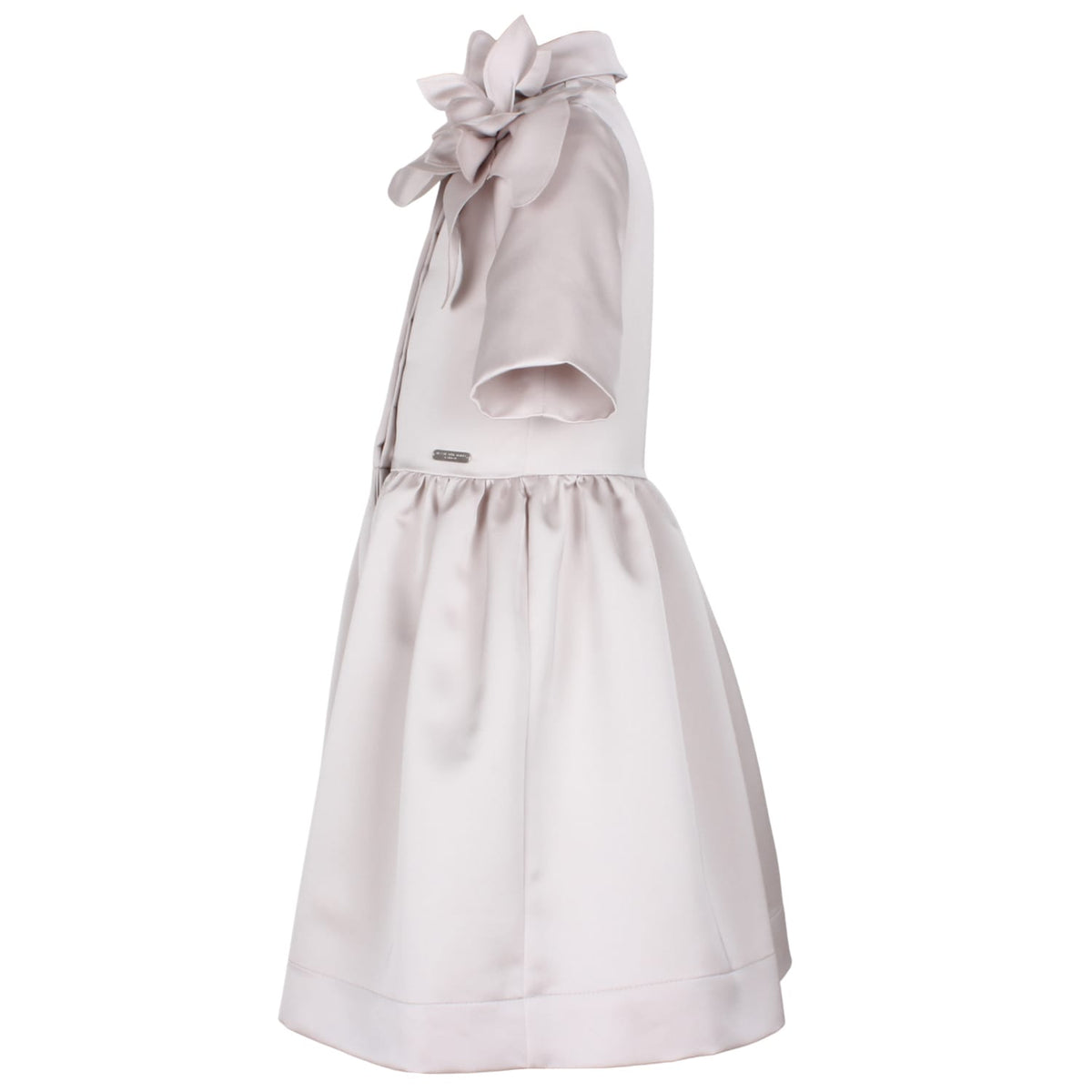 Whisperwing Dress Grey Satin 6YRS SAMPLE
