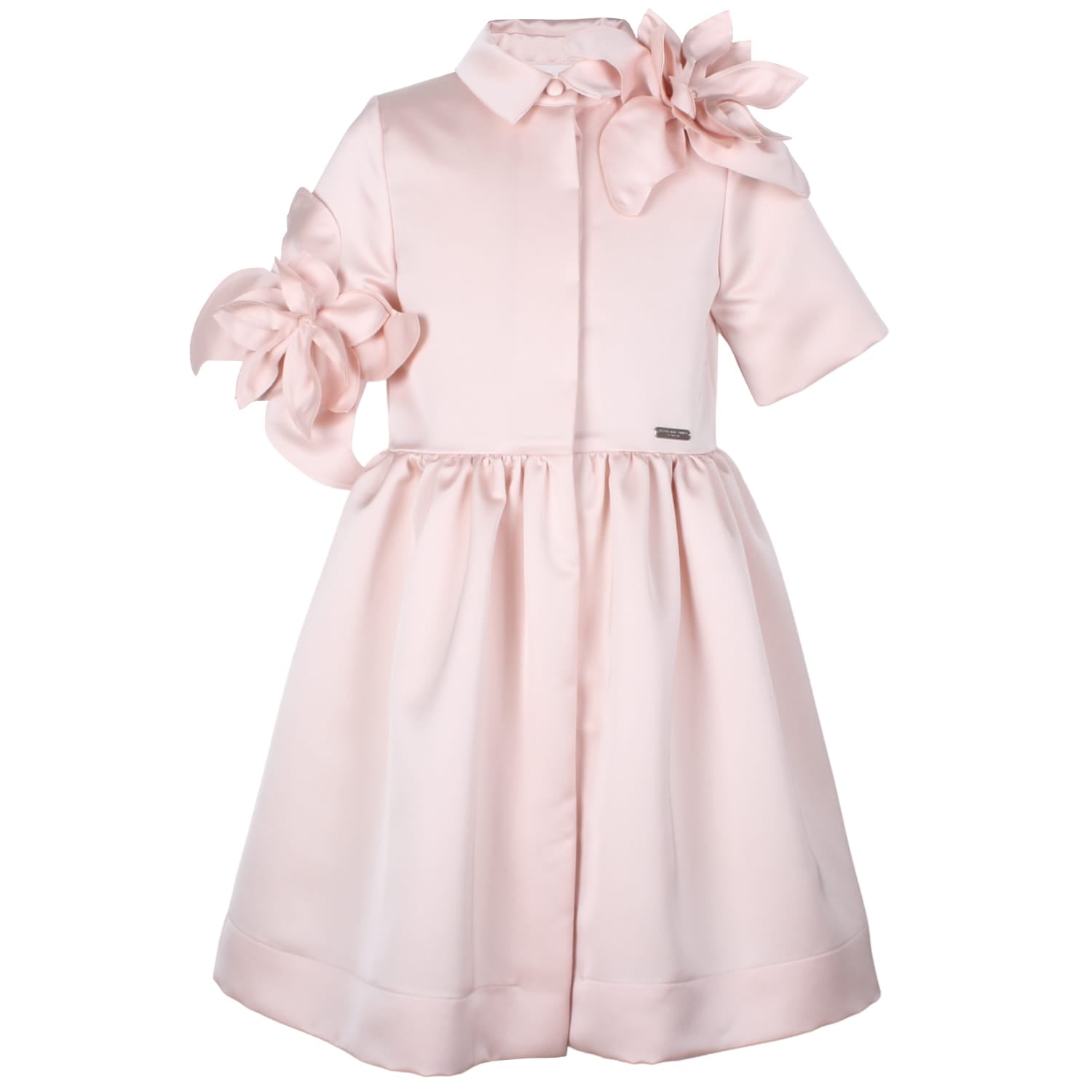Whisperwing Dress Pink Satin