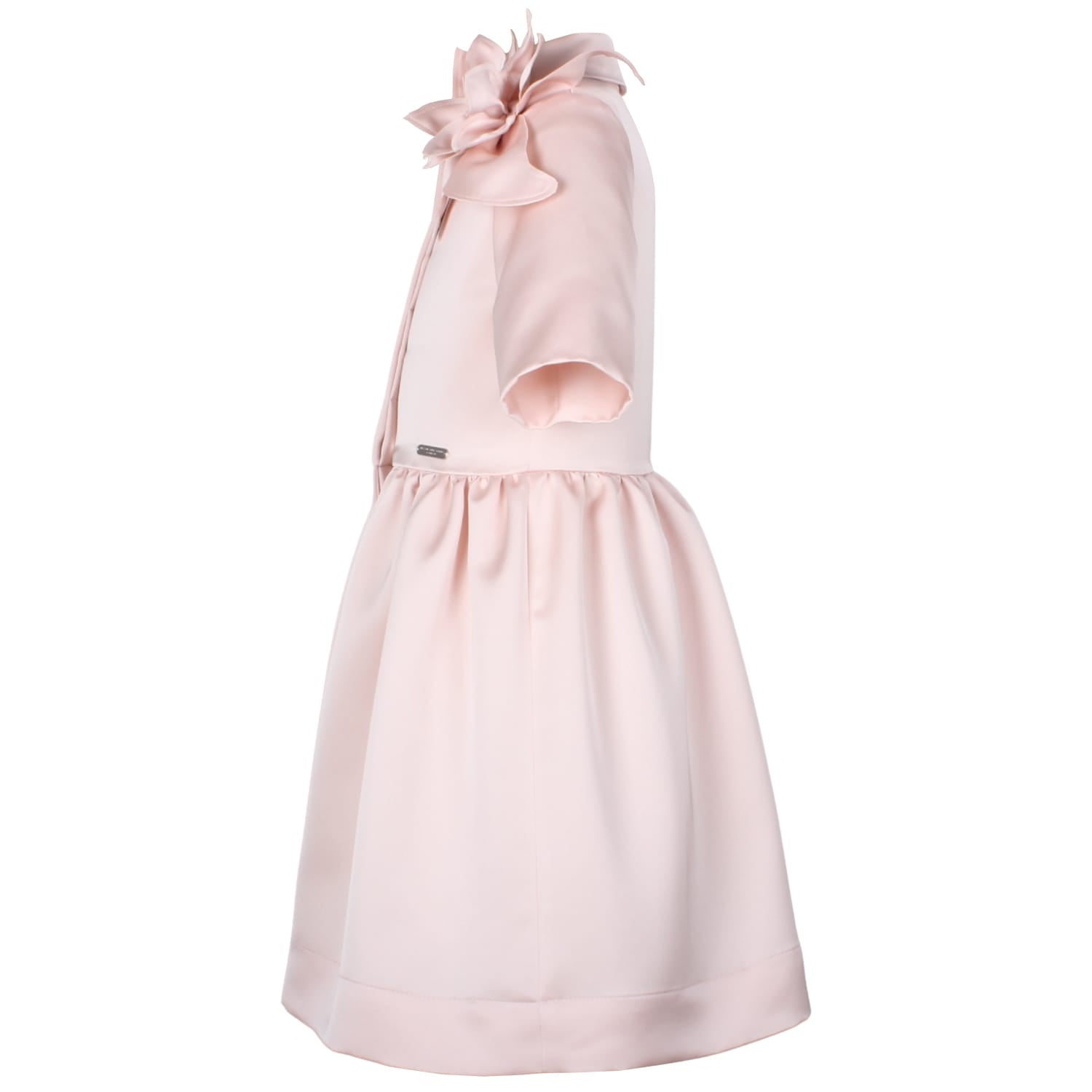 Whisperwing Dress Pink Satin