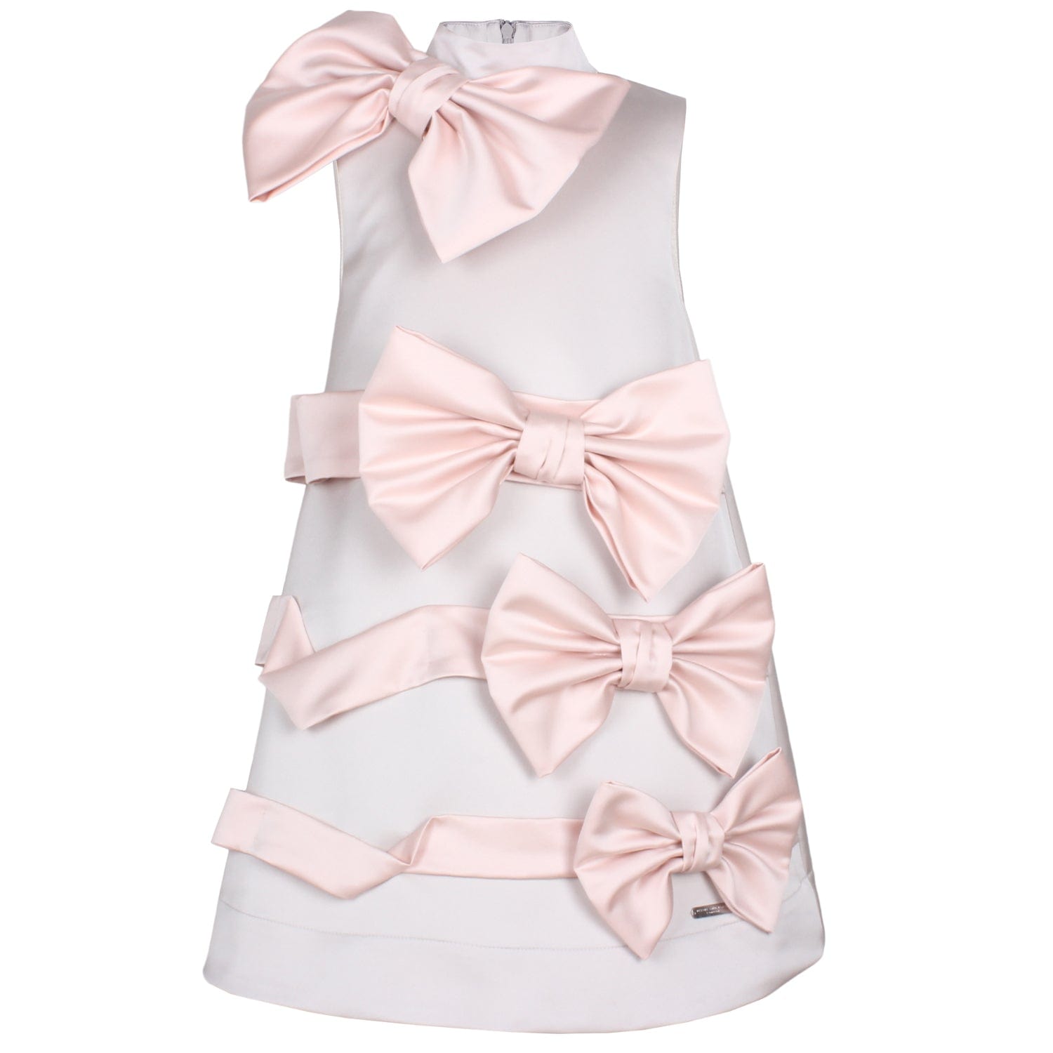 Wrap Up Dress Grey Satin