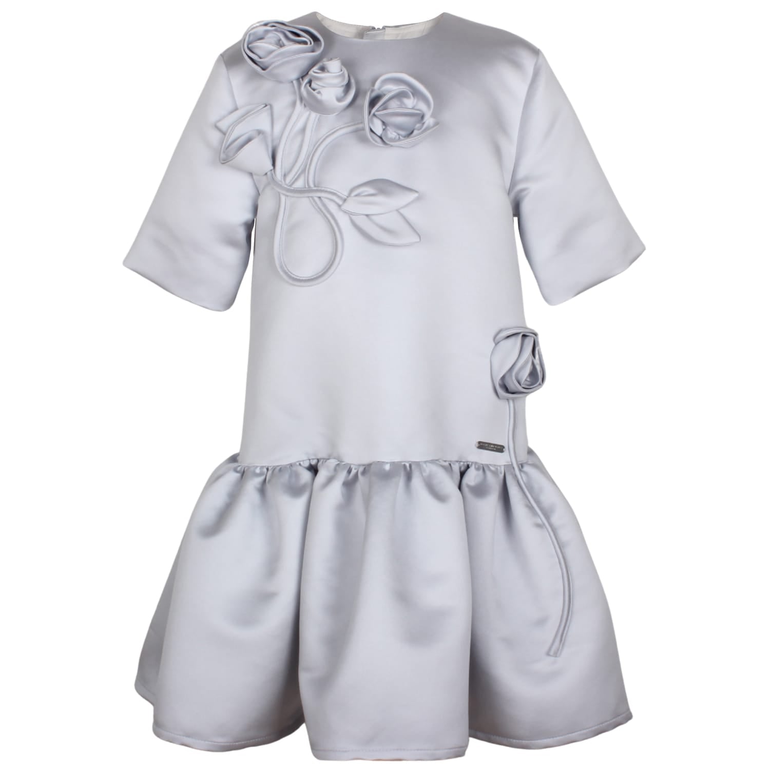 Zynnia Dress Blue Satin