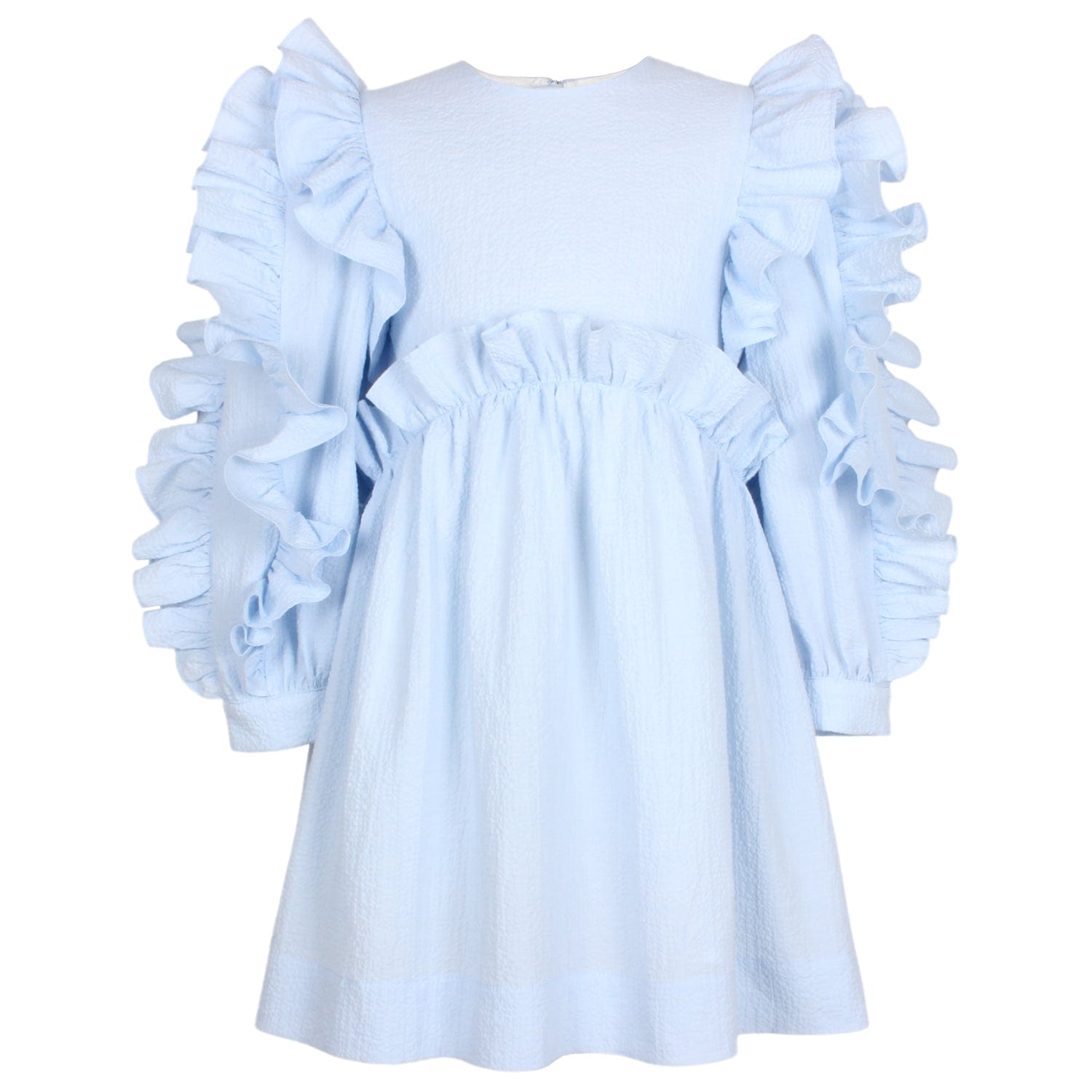 Valentine Dress Blue Texture 6YRS SAMPLE