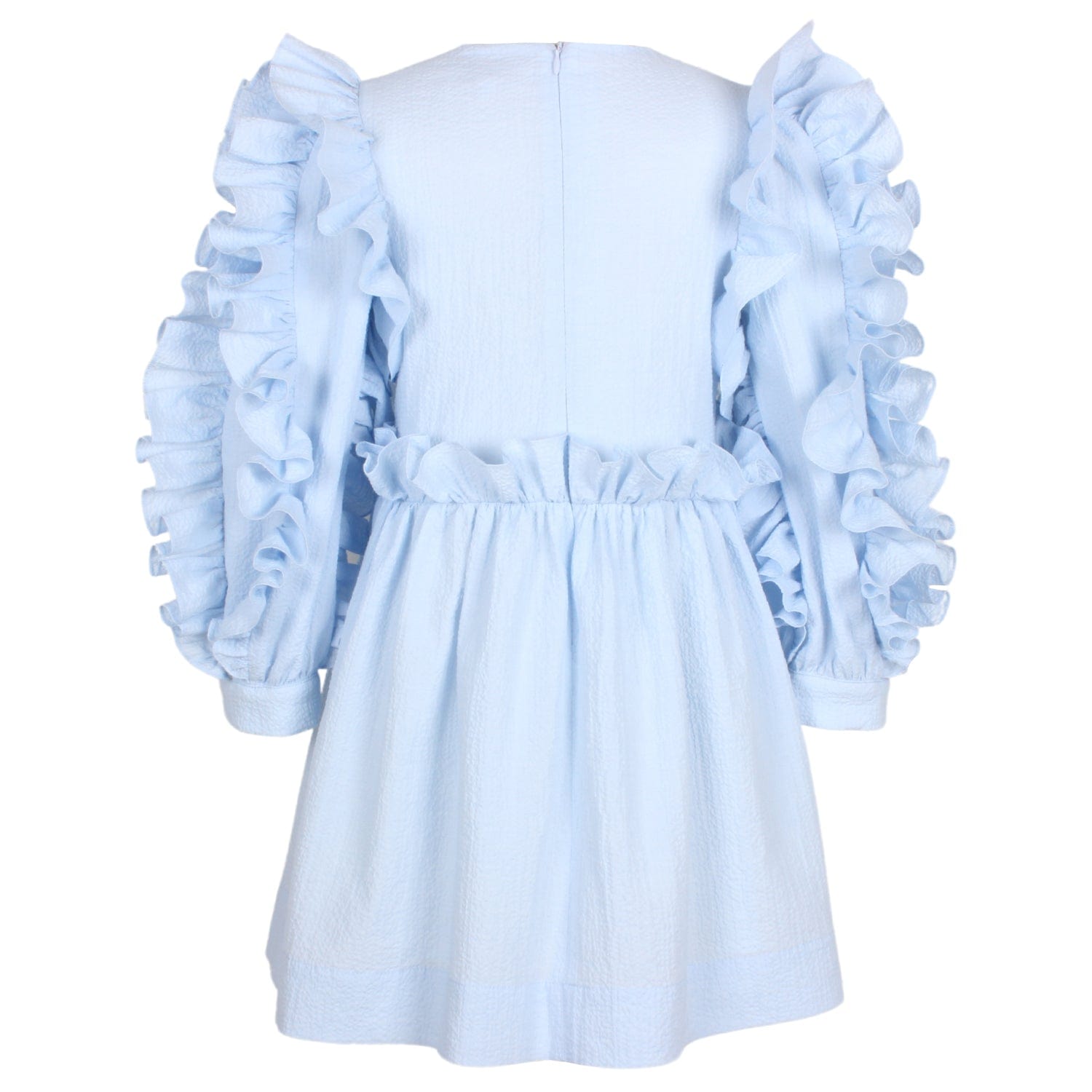 Valentine Dress Blue Texture 6YRS SAMPLE