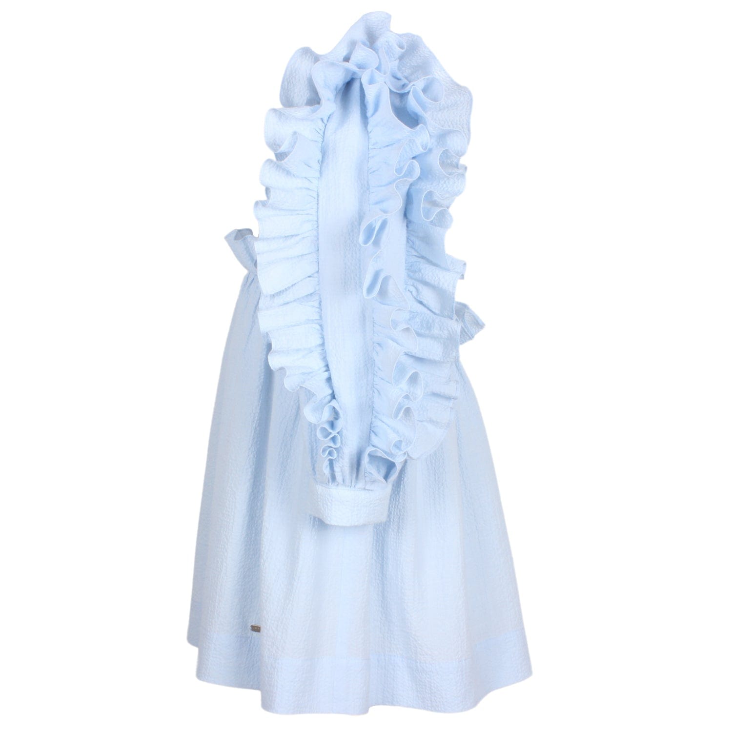 Valentine Dress Blue Texture 6YRS SAMPLE