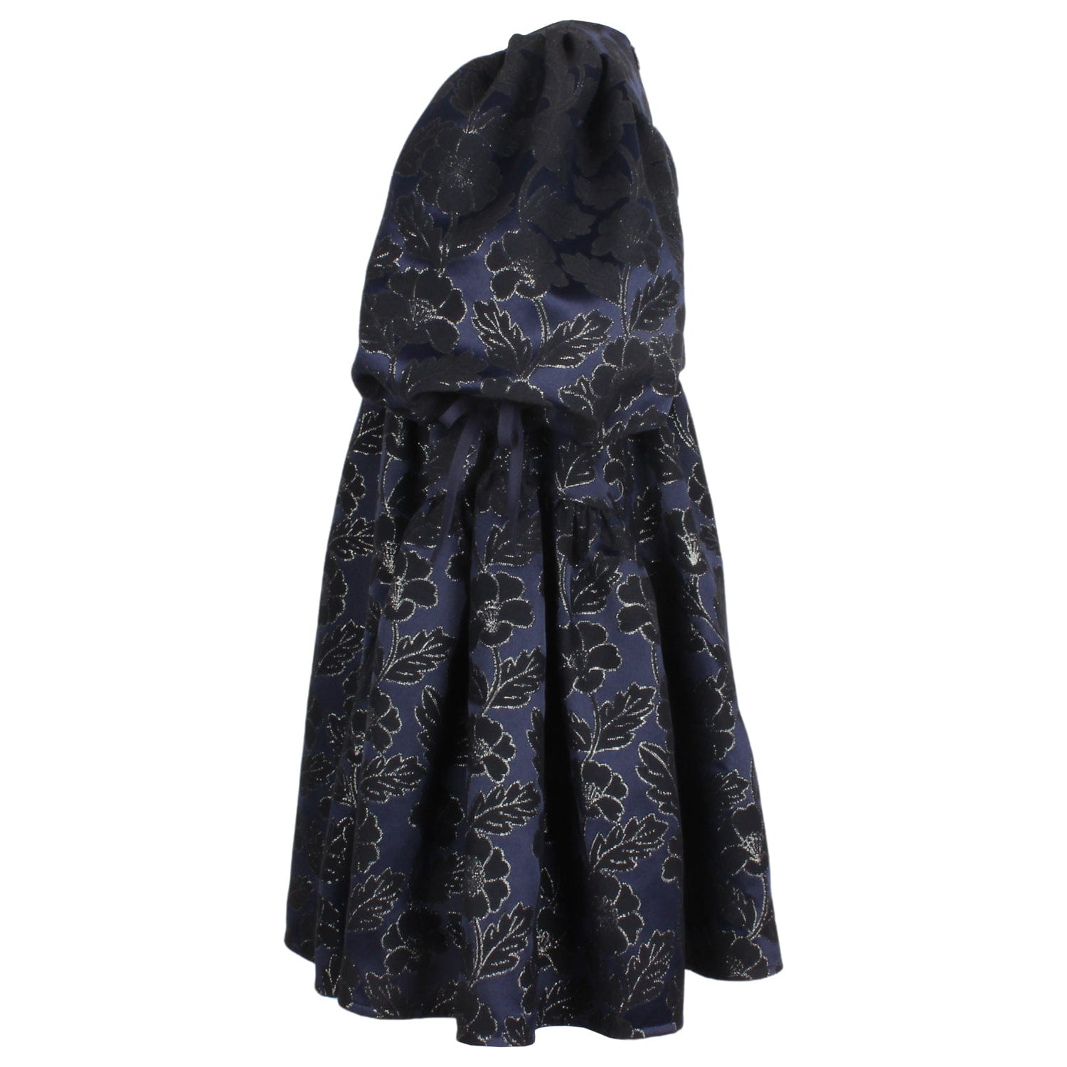 Beautiful Dress Navy Flower Jacquard 6YRS SAMPLE