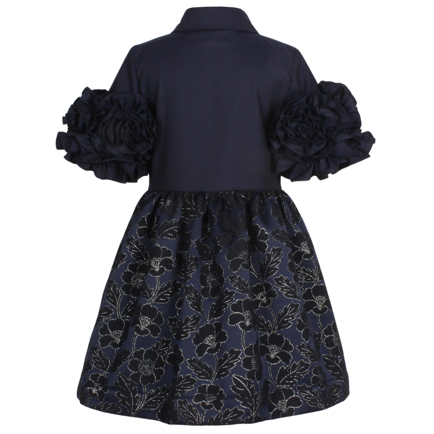 Darling Dress Navy Flower Jacquard 6YRS SAMPLE