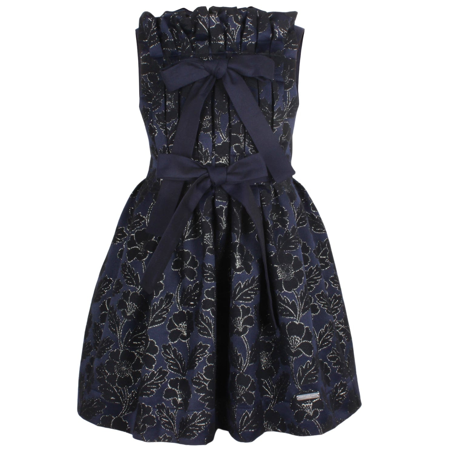 Precious Dress Navy Flowers Jacquard 6YRS SAMPLE