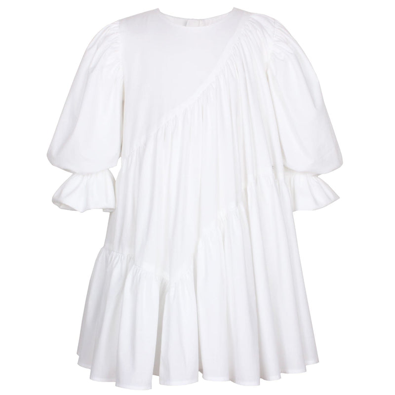 Avery Dress Soft White 6YRS SAMPLE