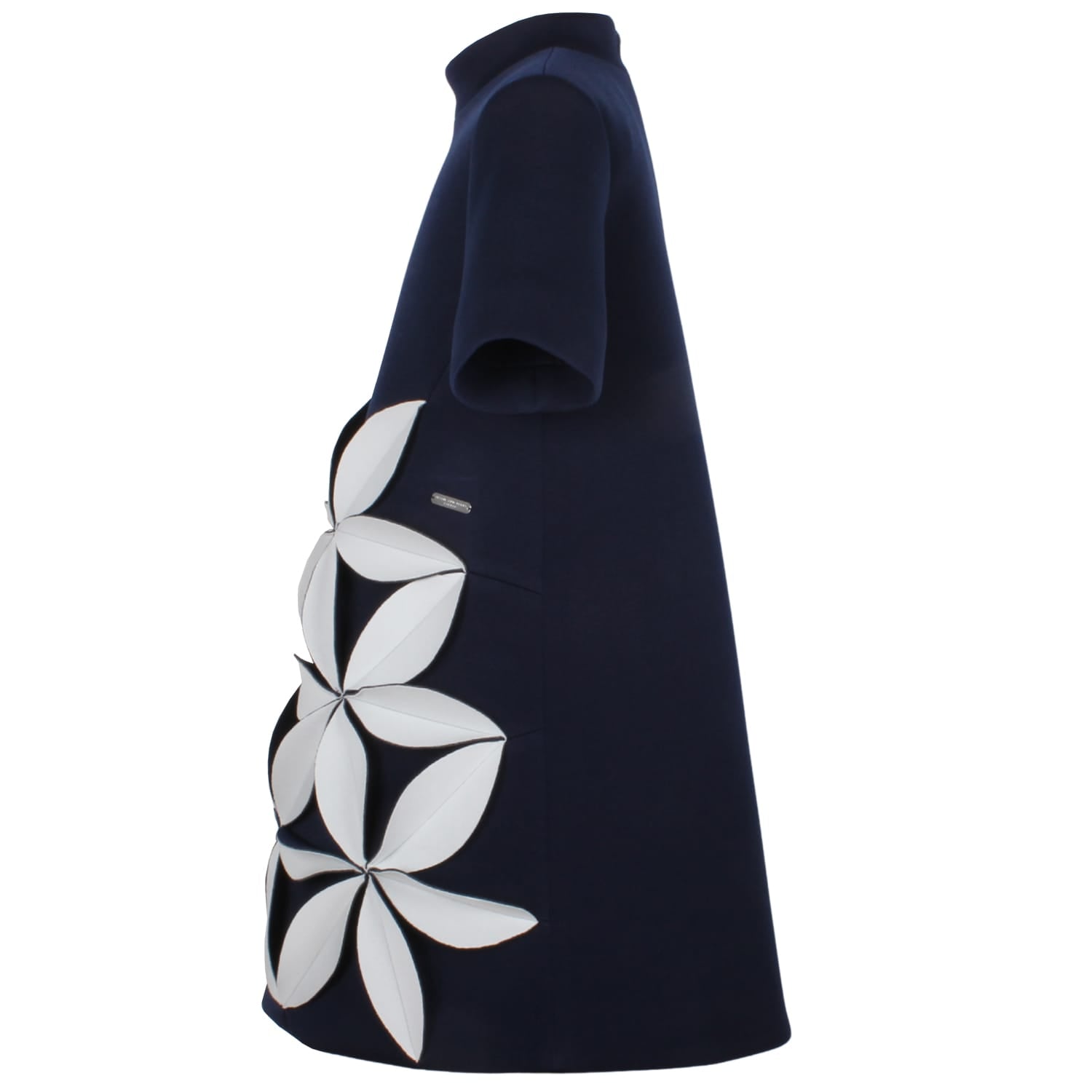 Petal Song Dress Navy & White