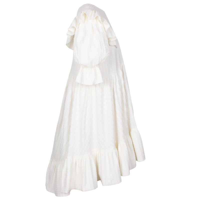 Drizzle Dress White Texture