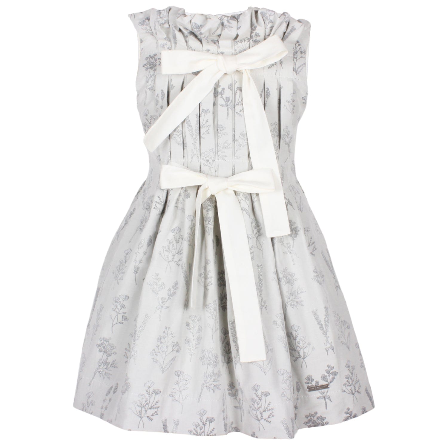Precious Dress Silver Flowers Jacquard 6YRS SAMPLE