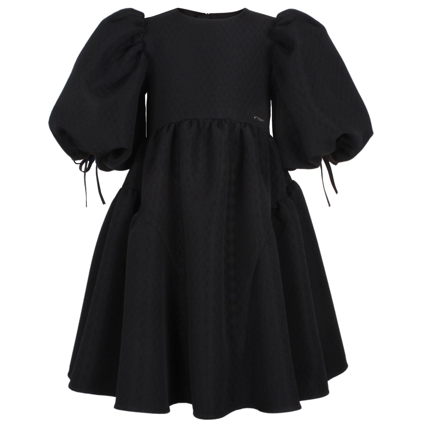 Beautiful Dress Black Quilted Jacquard 6YRS SAMPLE