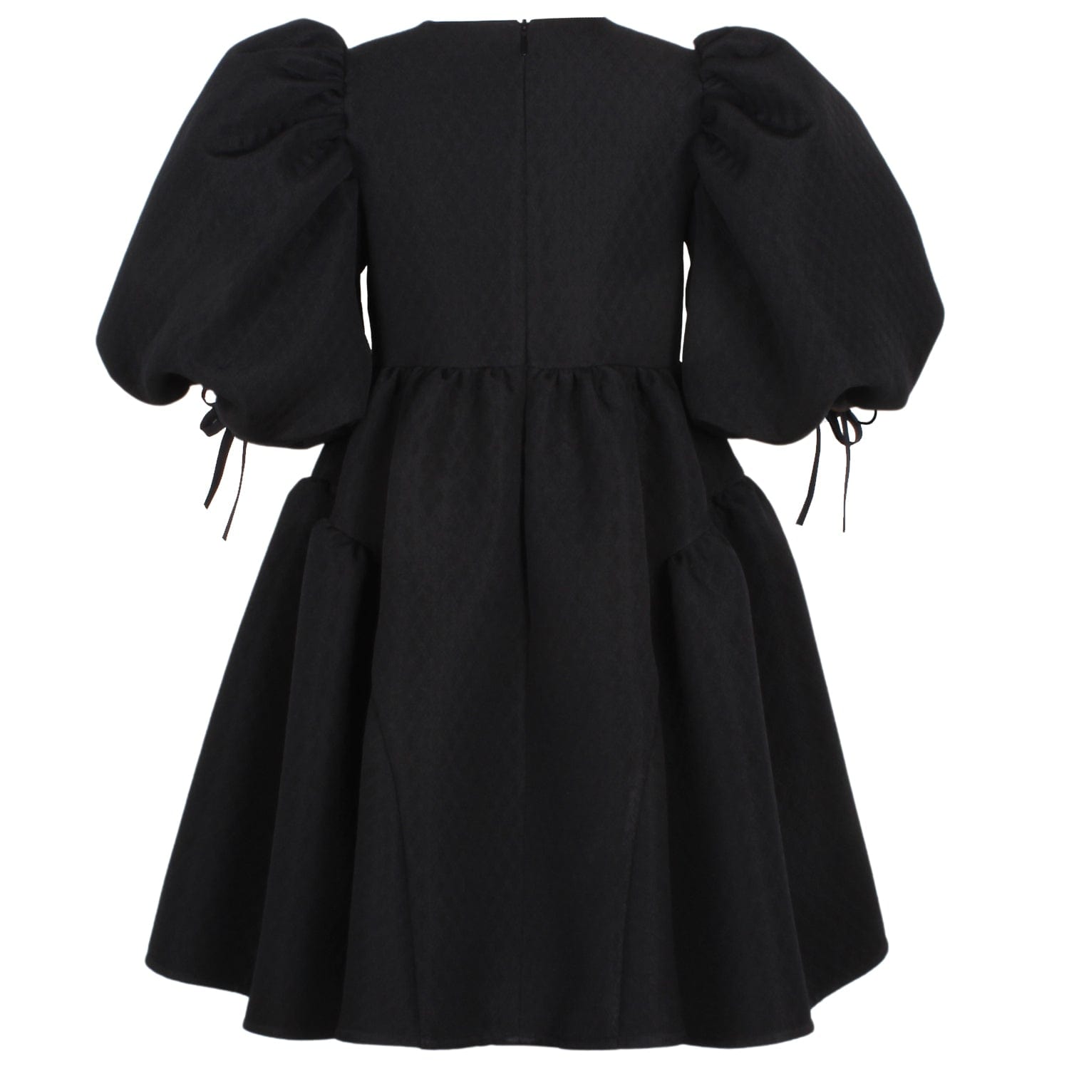 Beautiful Dress Black Quilted Jacquard 6YRS SAMPLE
