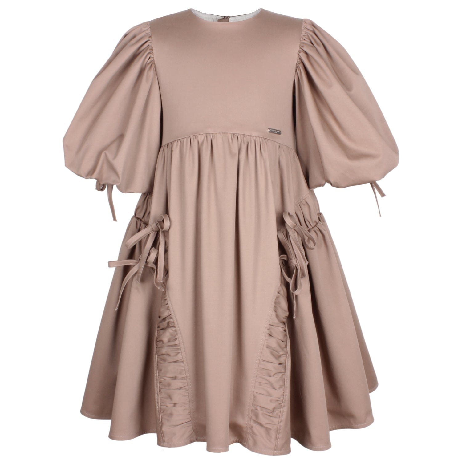 Beautiful Smock Dress Chestnut Brown 6YRS SAMPLE