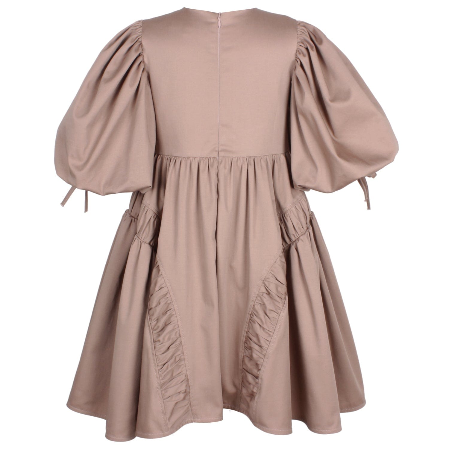 Beautiful Smock Dress Chestnut Brown 6YRS SAMPLE