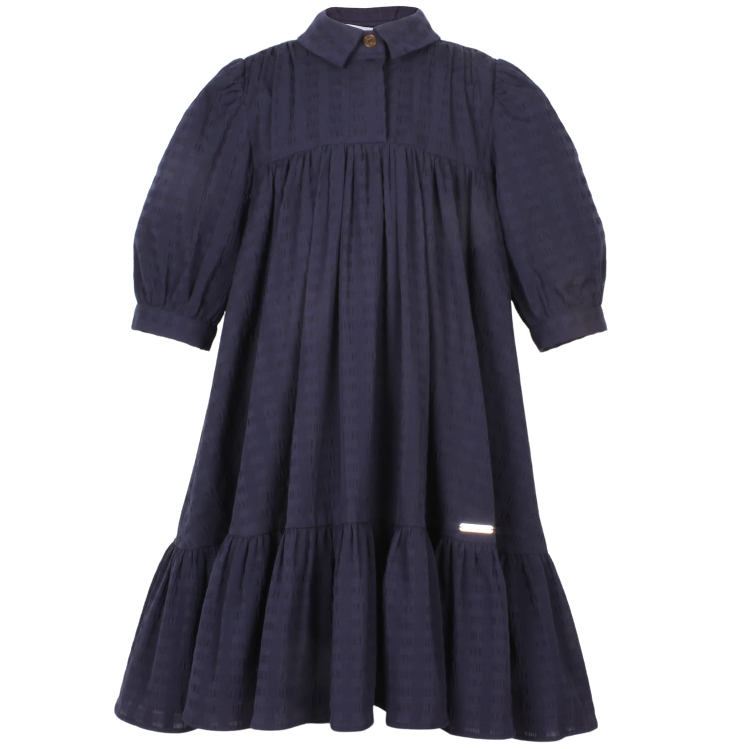 Abbey Dress Navy Squares 6YRS SAMPLE