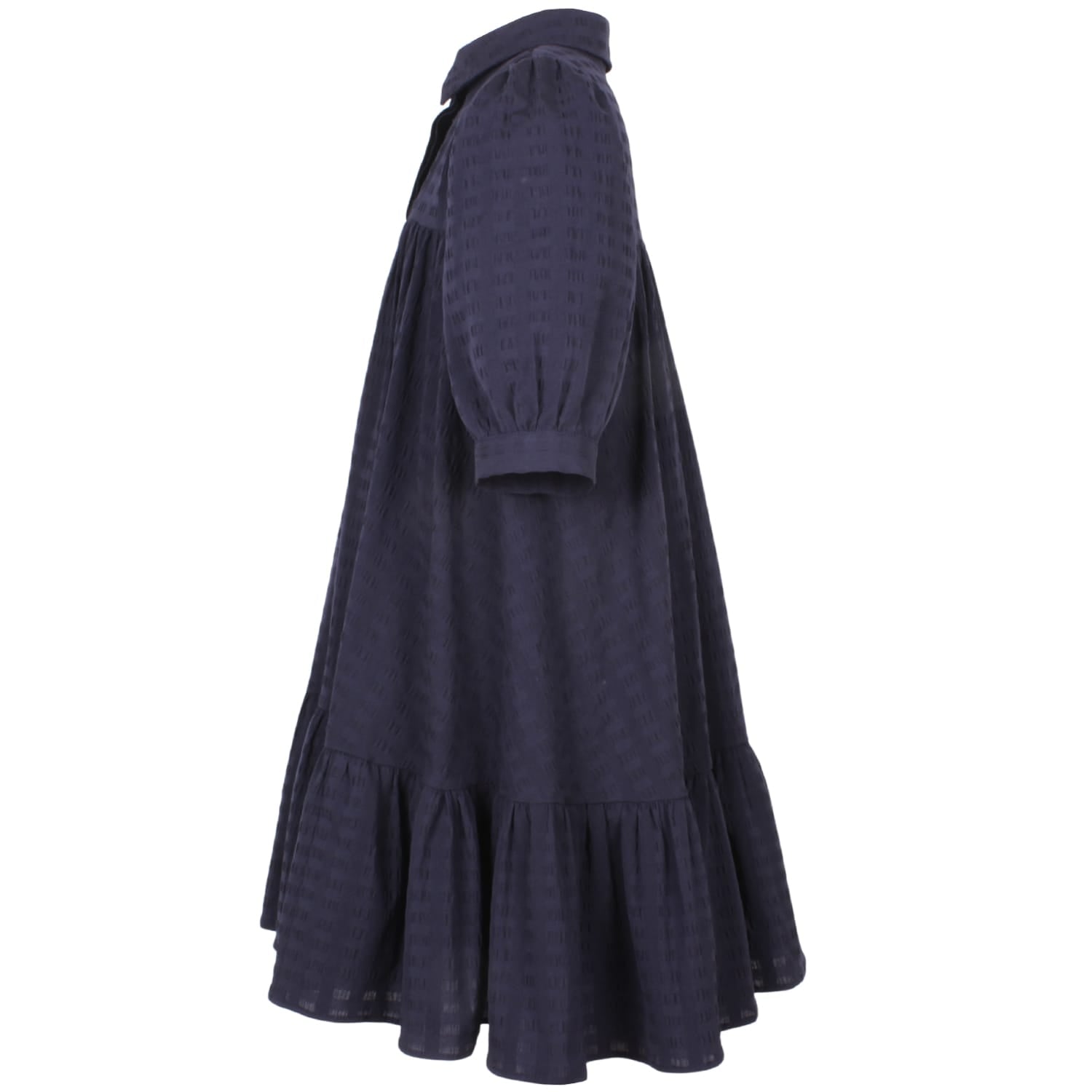 Abbey Dress Navy Squares 6YRS SAMPLE