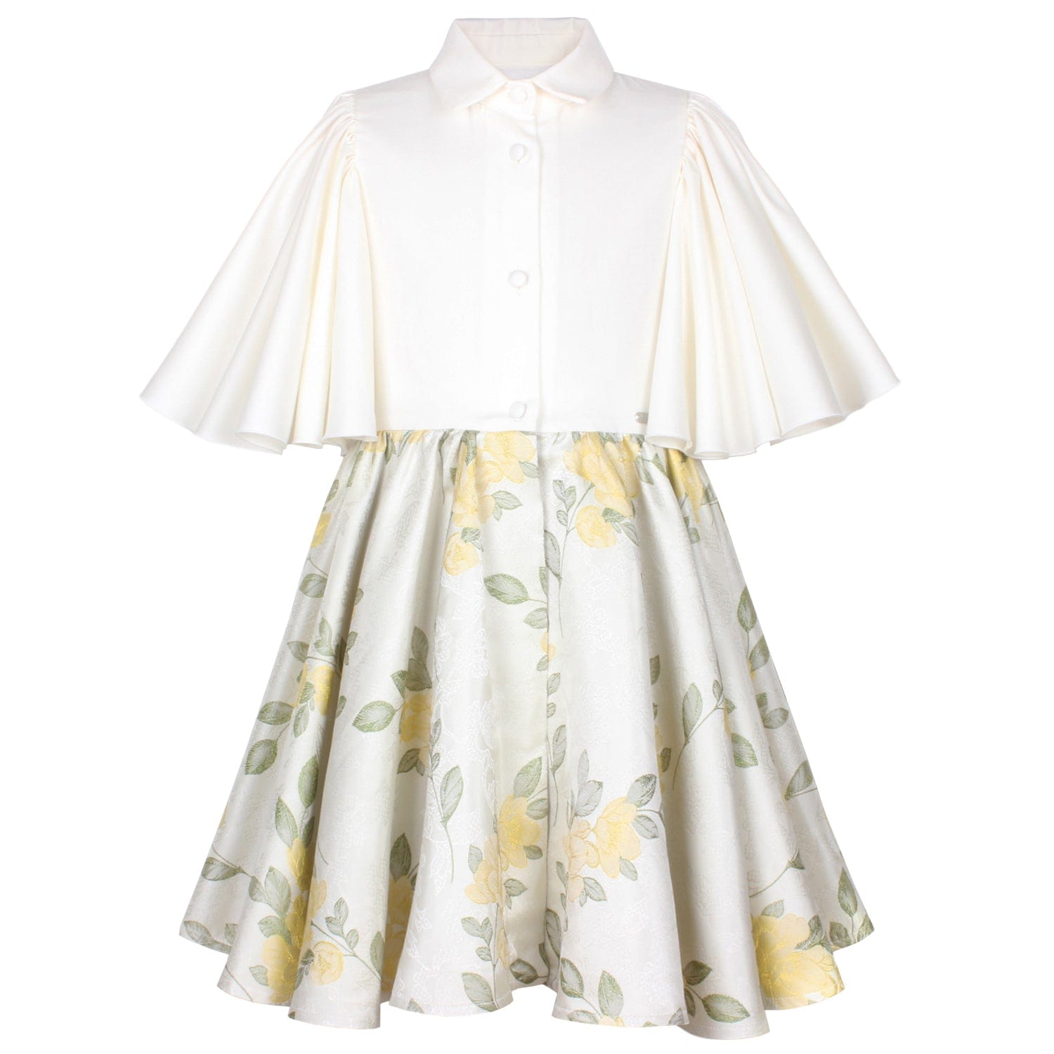 Admiral Dress Springtime Floral Jacquard