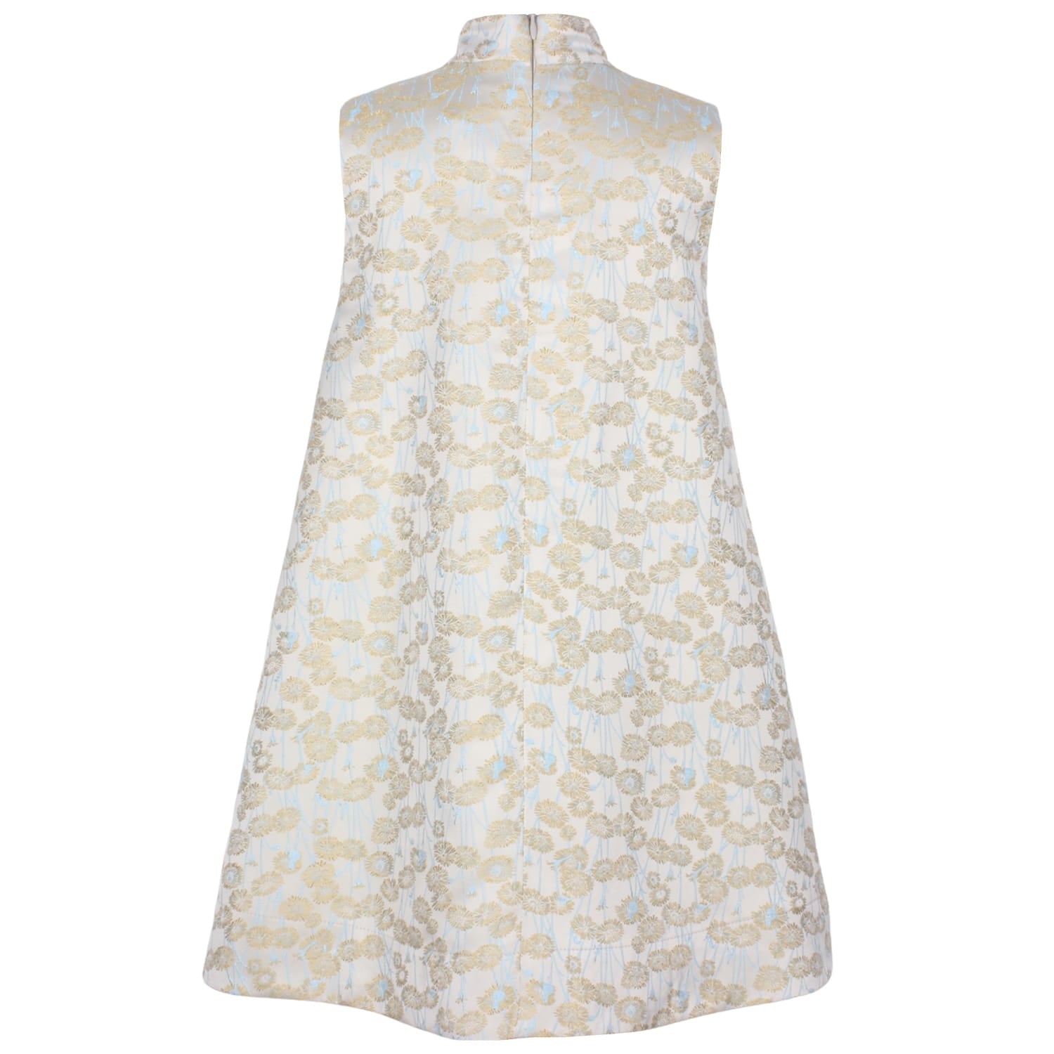 Amber Flame Dress Golden Daisy Jacquard
