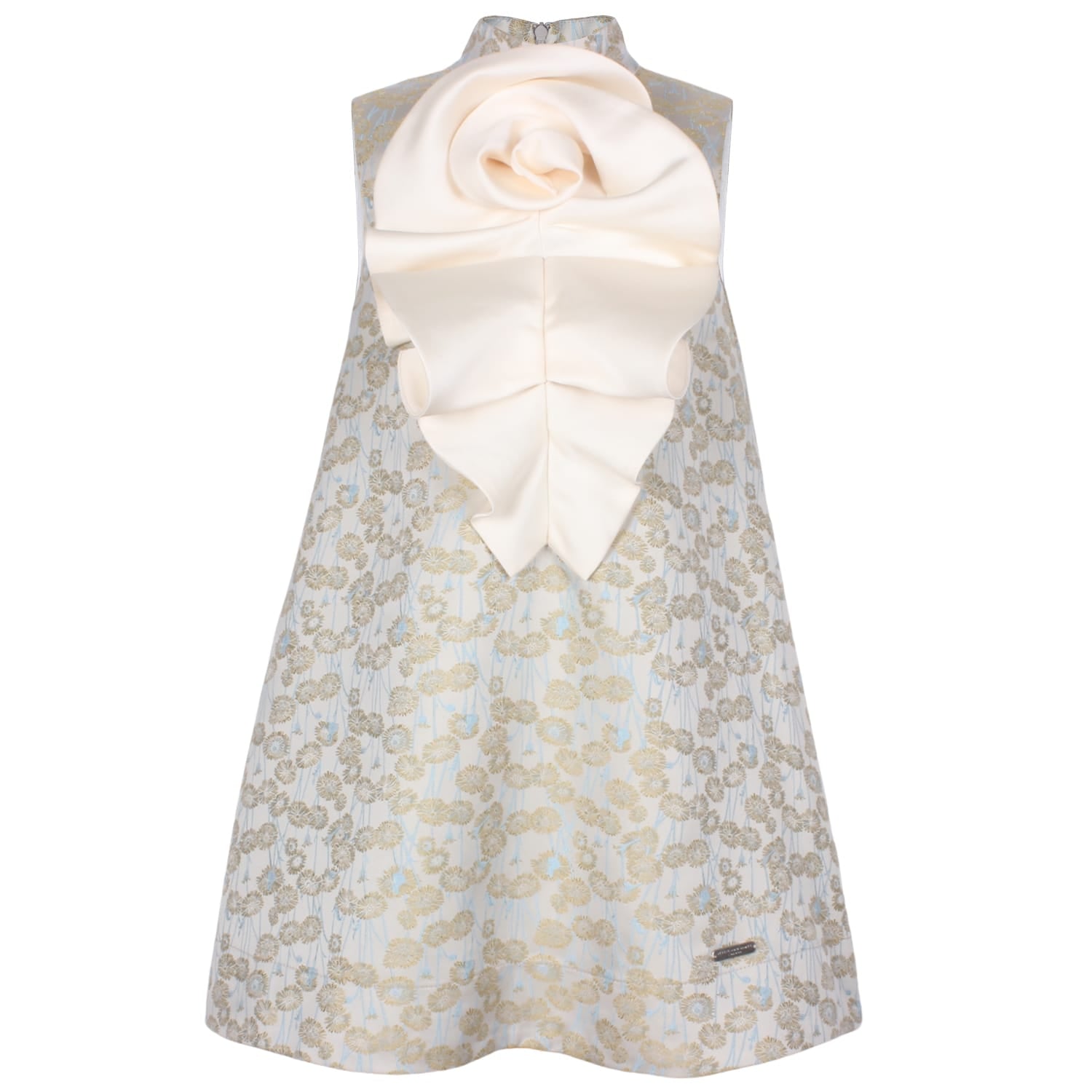 Amber Flame Dress Golden Daisy Jacquard