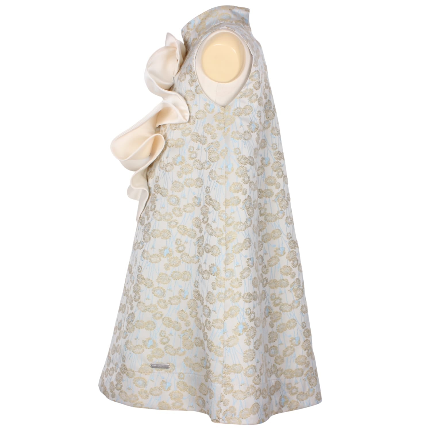 Amber Flame Dress Golden Daisy Jacquard