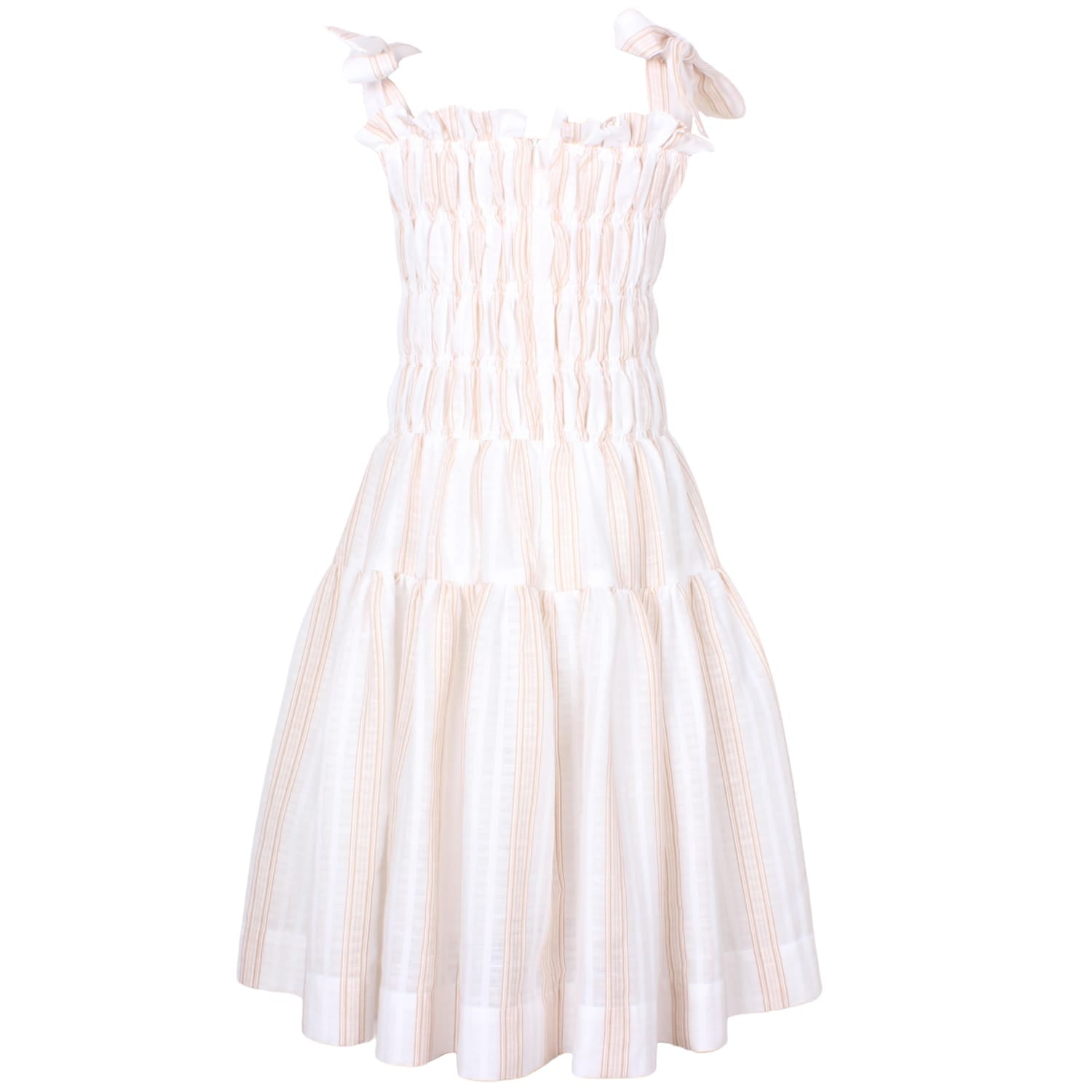 Angie Dress Orange Stripe 6YRS SAMPLE
