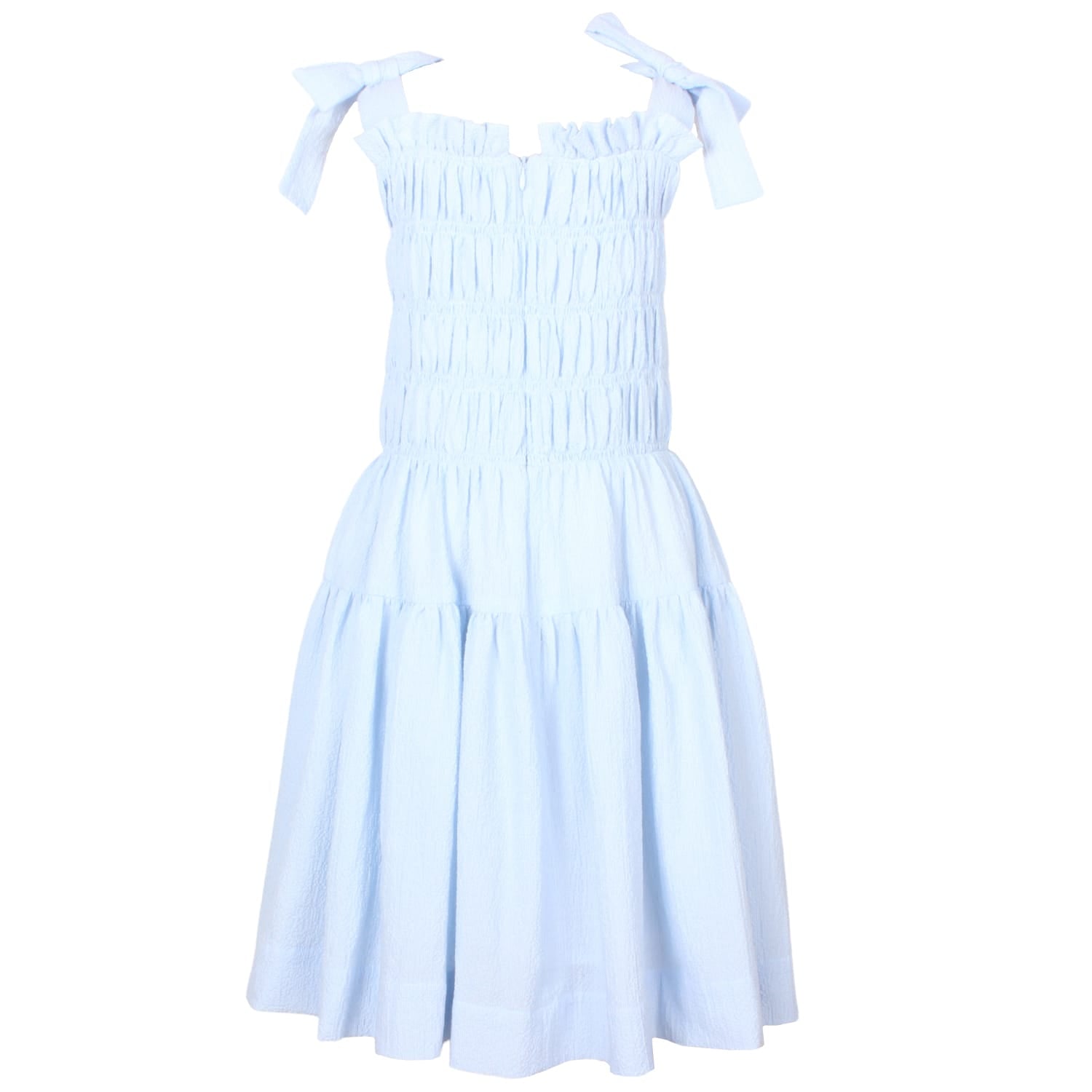 Angie Dress Sky Blue Texture 6YRS SAMPLE