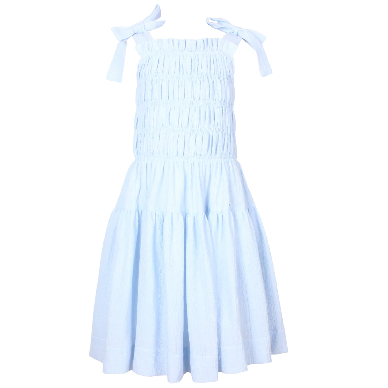 Angie Dress Sky Blue Texture 6YRS SAMPLE