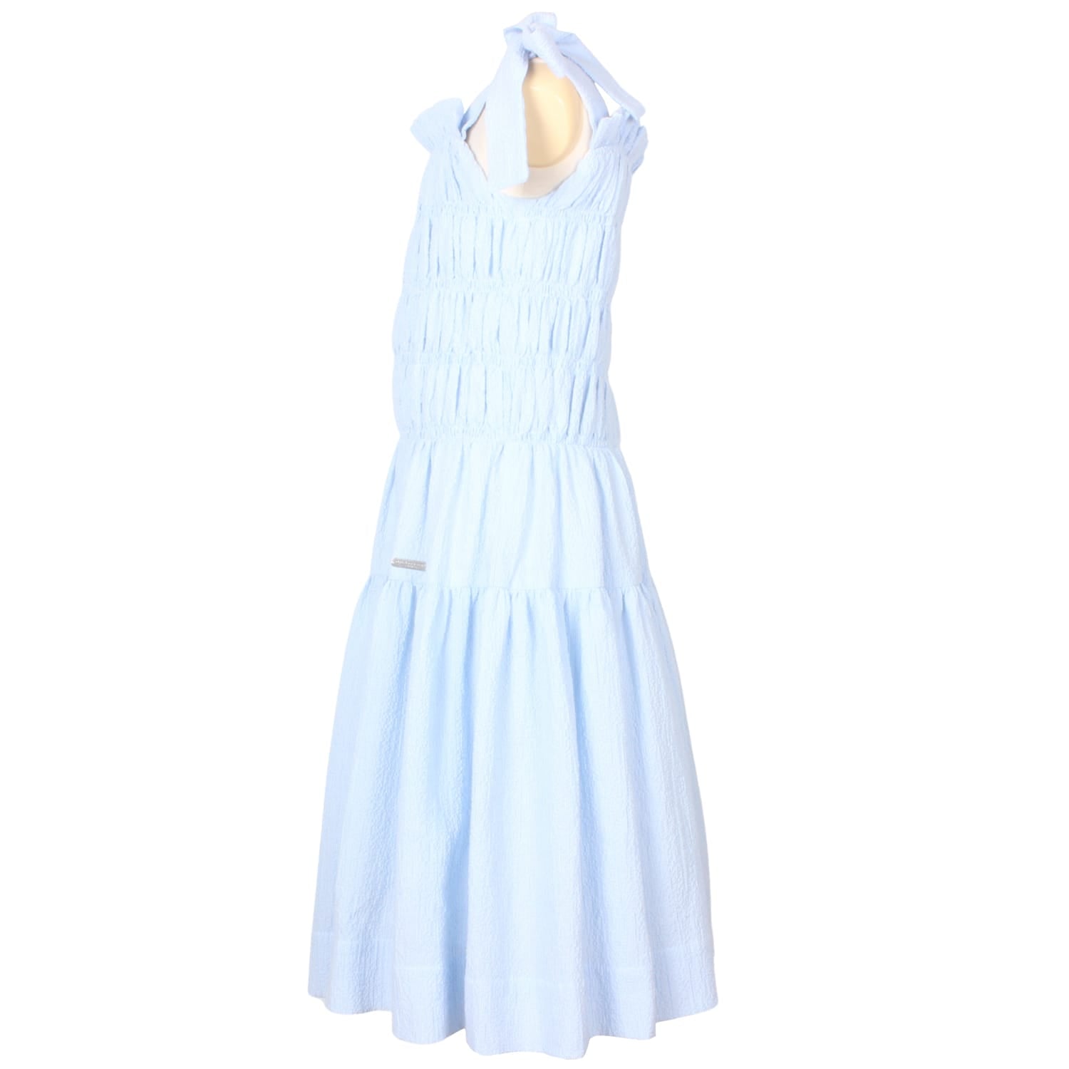 Angie Dress Sky Blue Texture 6YRS SAMPLE