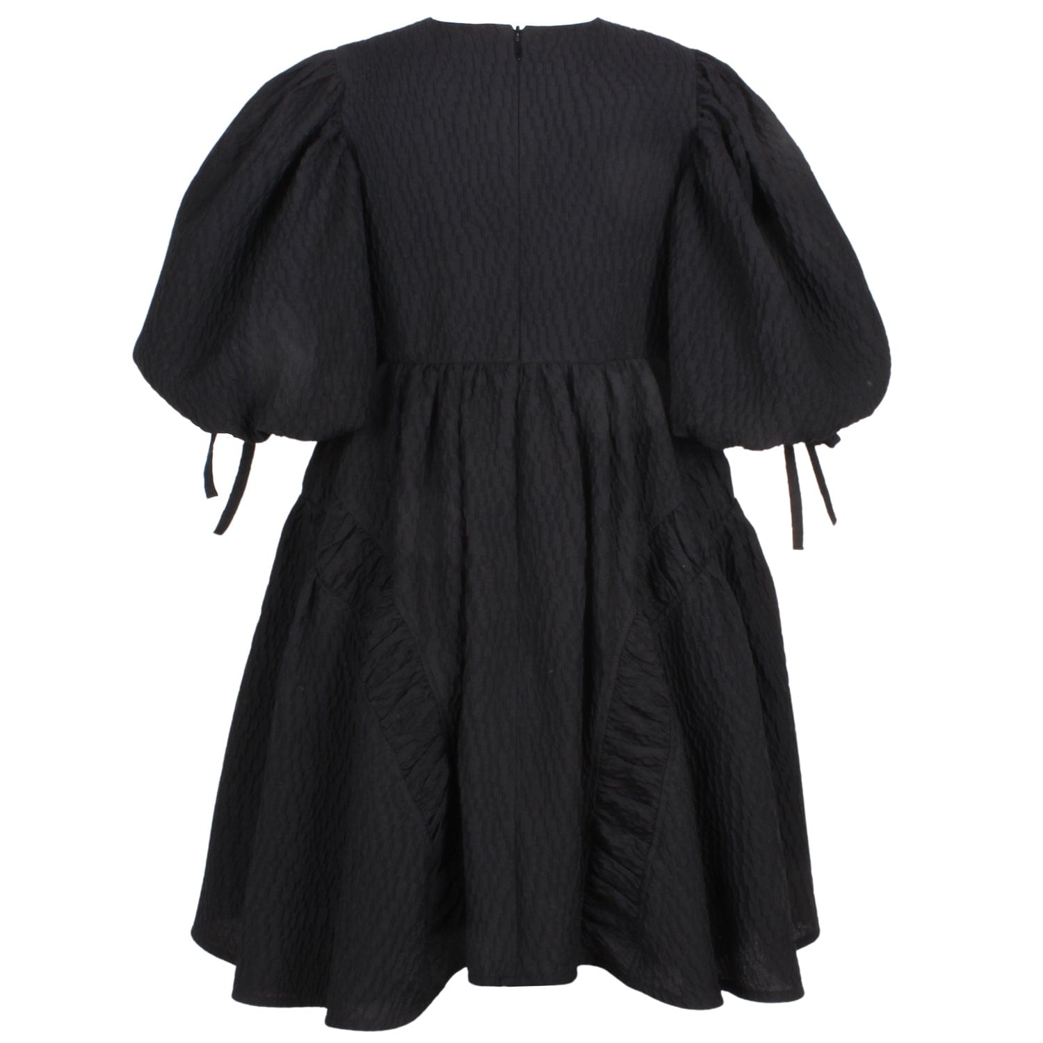 Beautiful Smock Dress Black Texture 6YRS SAMPLE