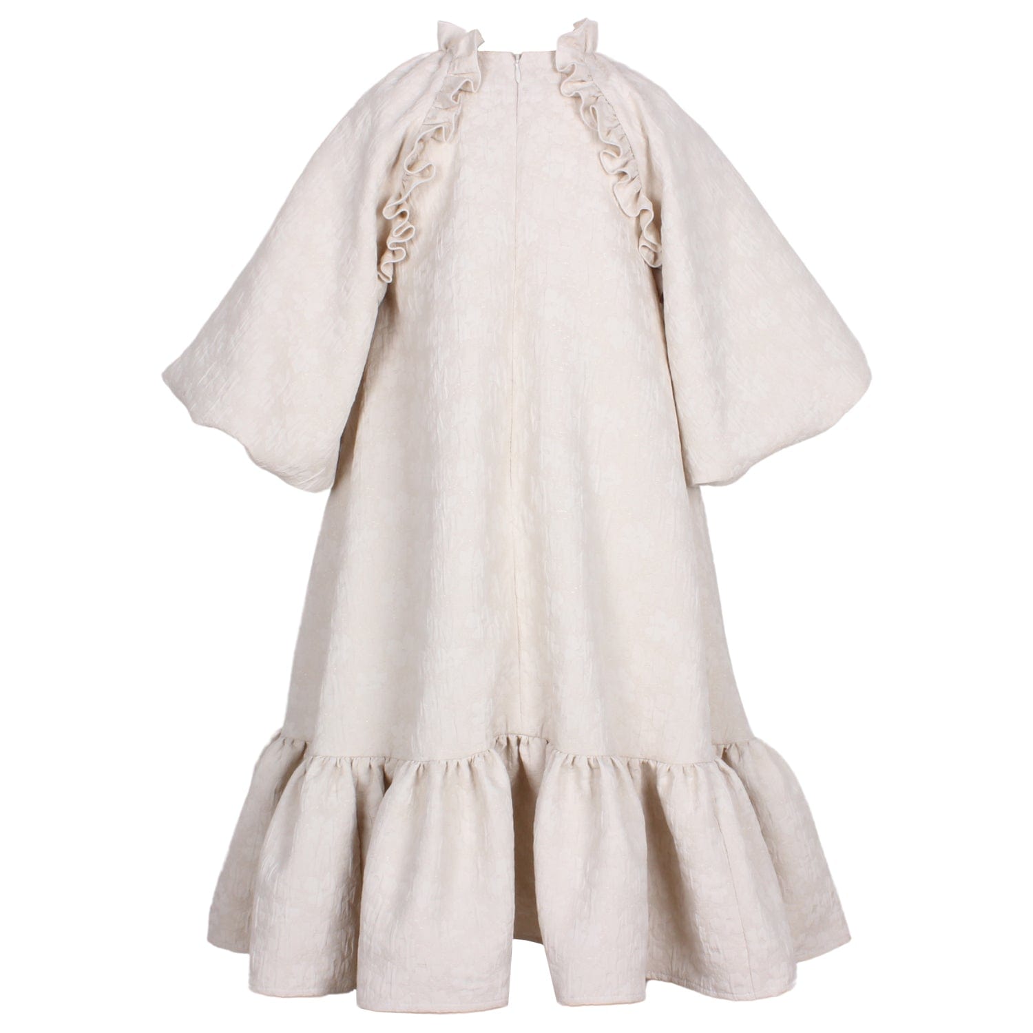 Biscuit Dress Creme Puff Flower 6YRS SAMPLE