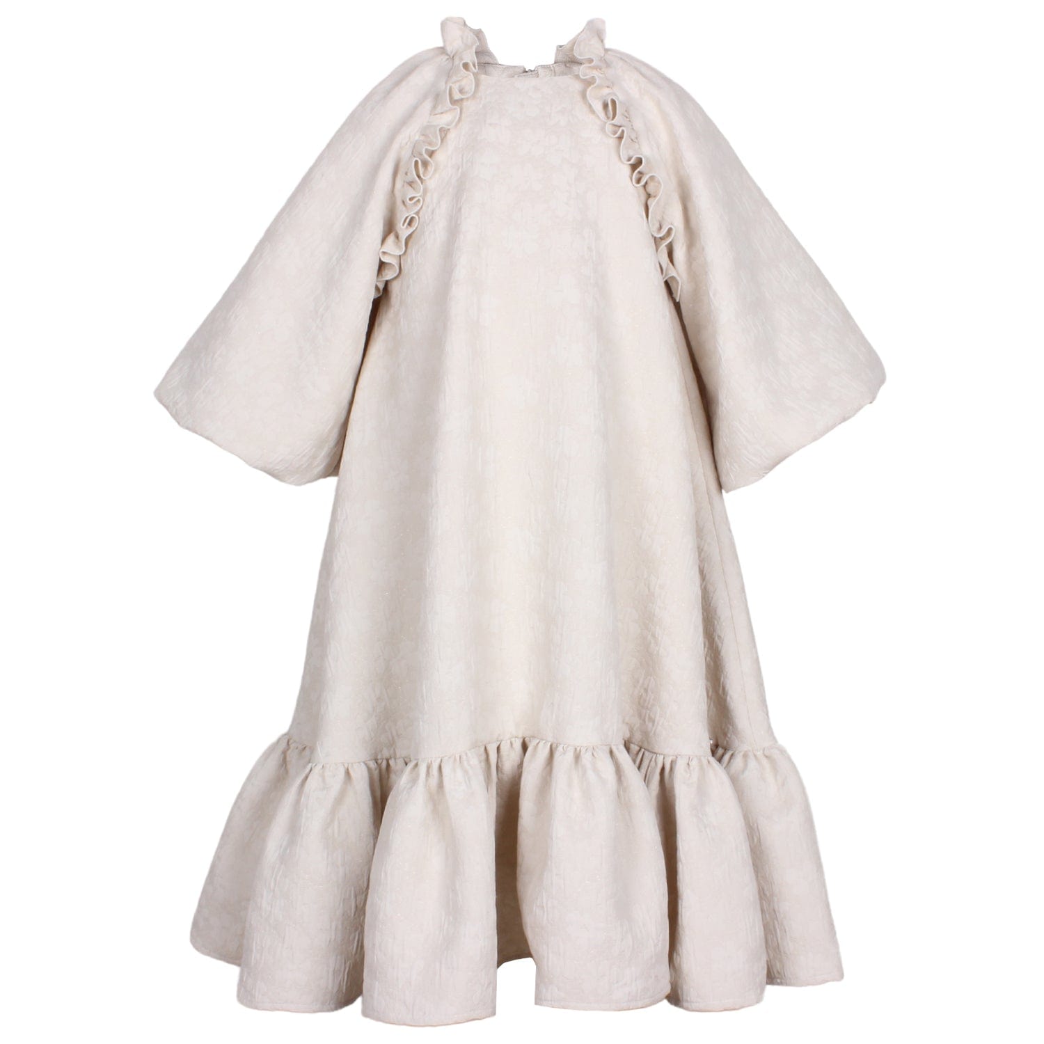 Biscuit Dress Creme Puff Flower 6YRS SAMPLE