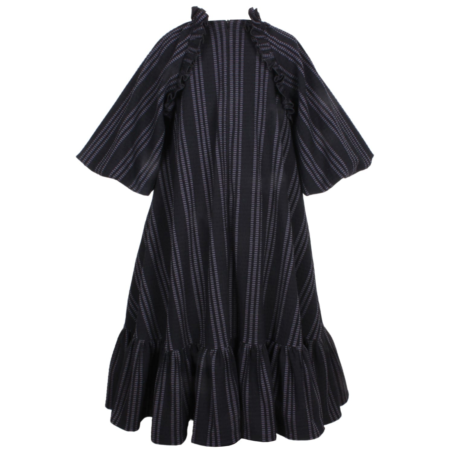 Biscuit Dress Navy Stripe 6YRS SAMPLE