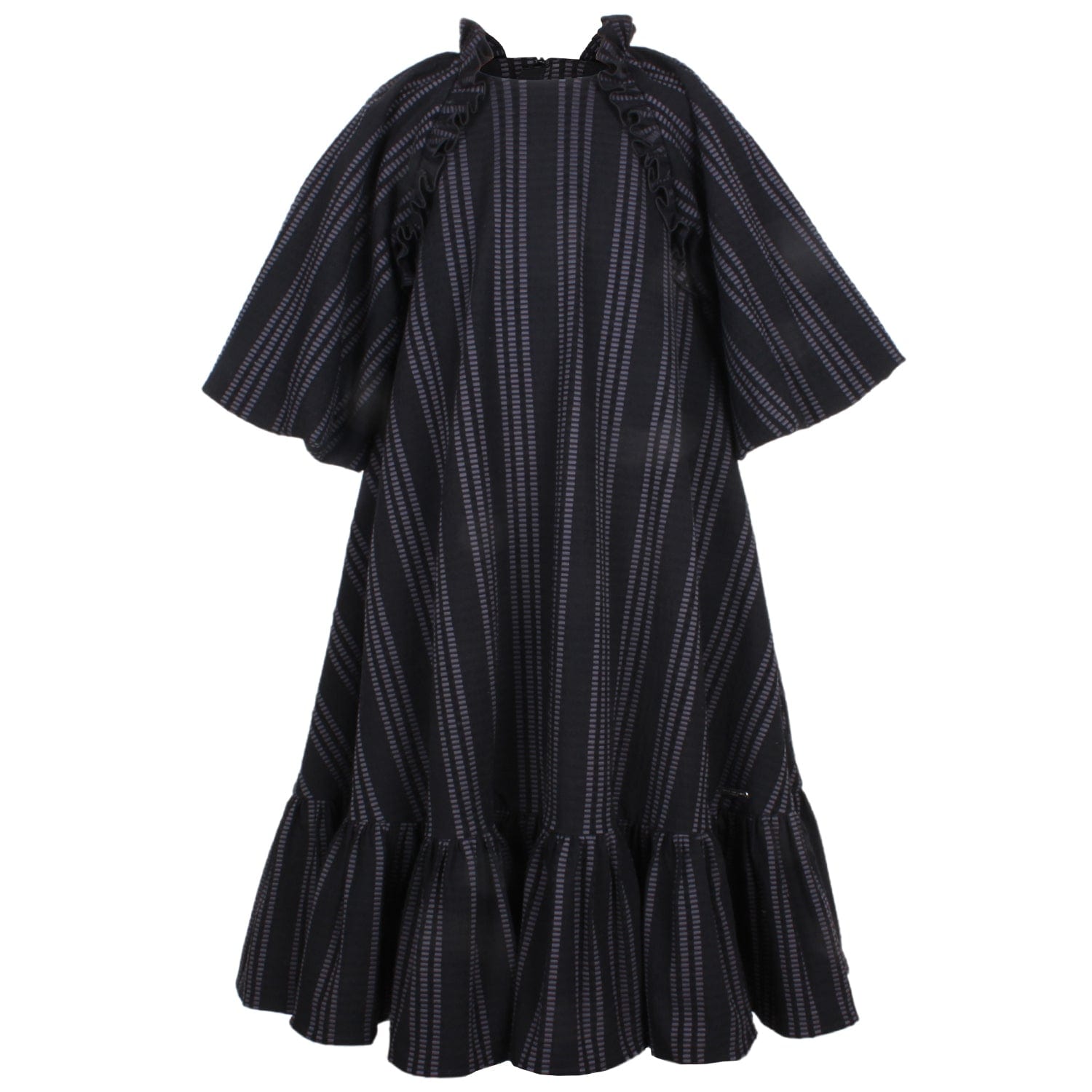 Biscuit Dress Navy Stripe 6YRS SAMPLE